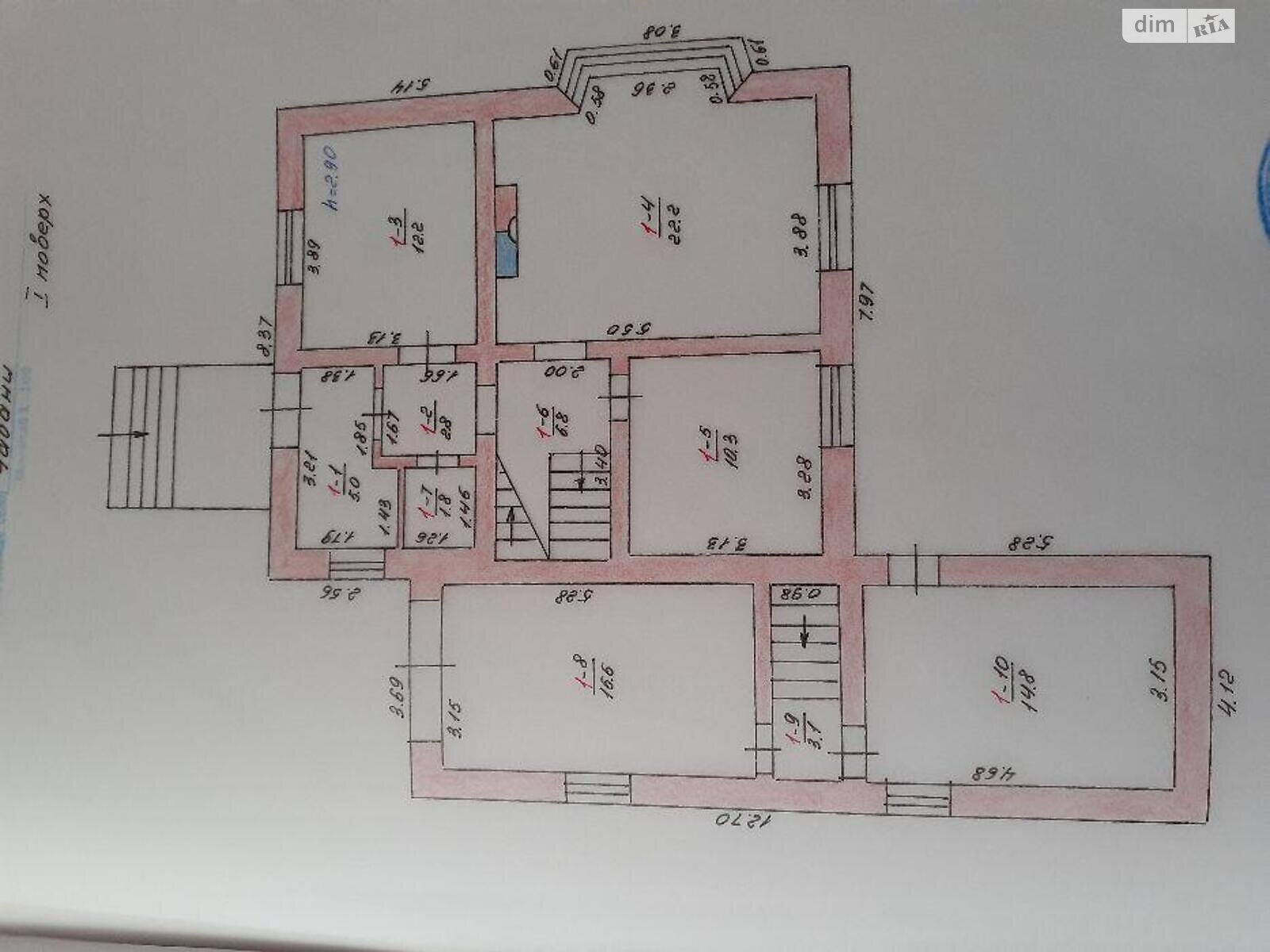 трехэтажный дом, 262 кв. м, газобетон. Продажа в Чабанах фото 1