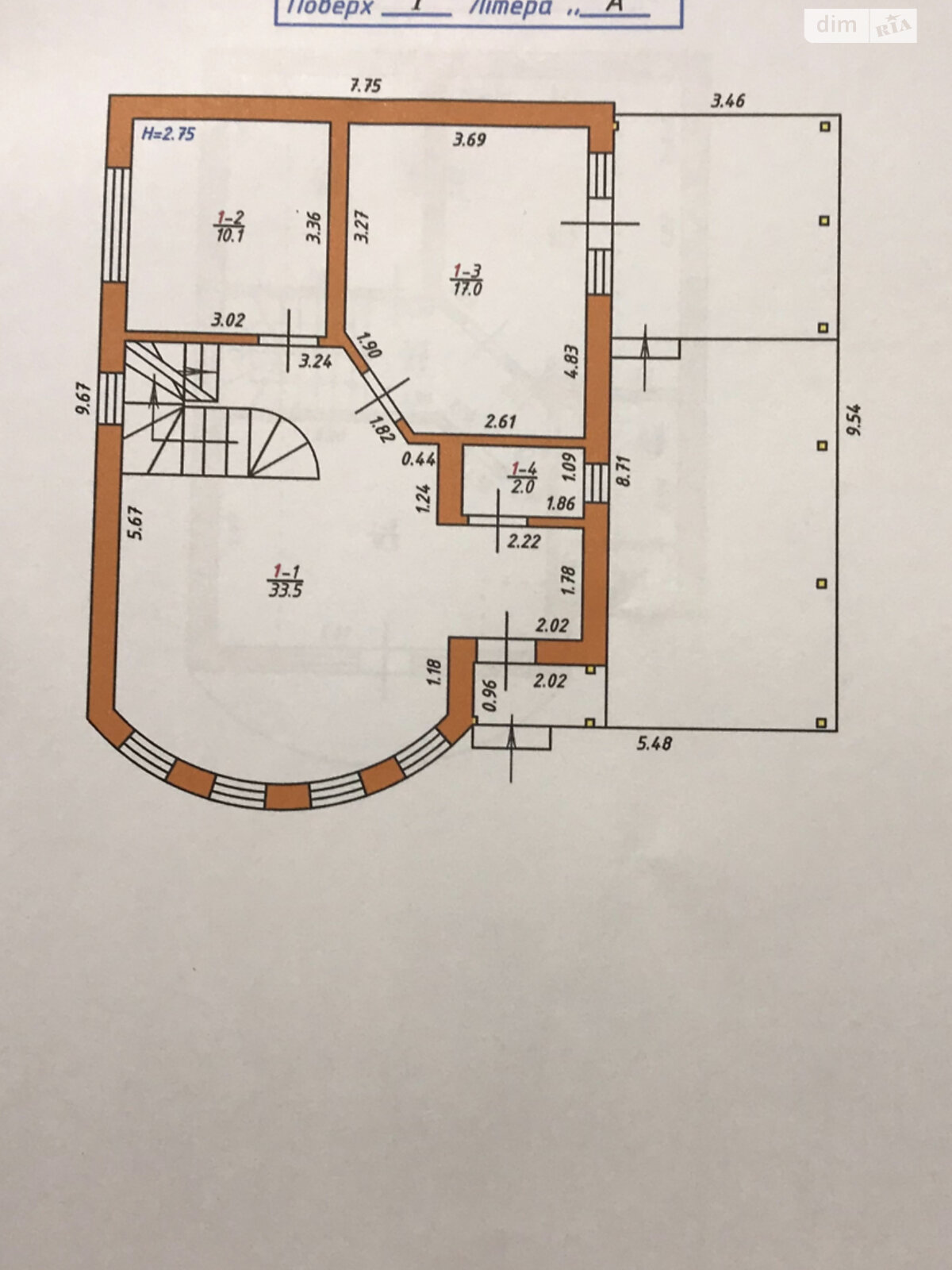 двухэтажный дом беседка, 132 кв. м, кирпич. Продажа в Чагоре фото 1