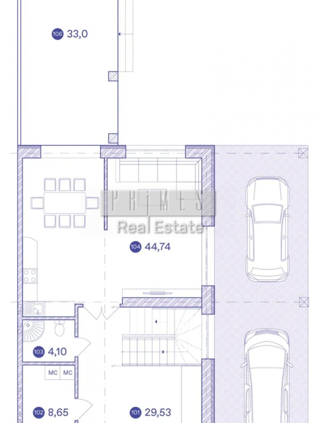 трехэтажный дом, 248.7 кв. м, кирпич. Продажа в Чапаевке фото 1