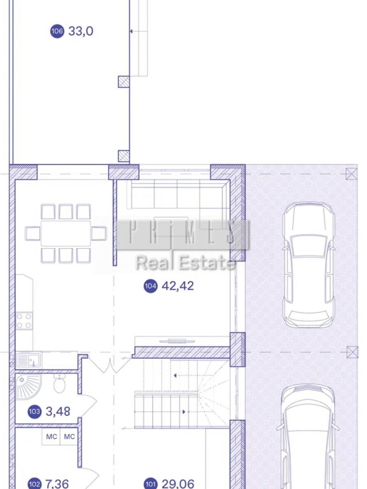 трехэтажный дом, 223.7 кв. м, кирпич. Продажа в Чапаевке фото 1