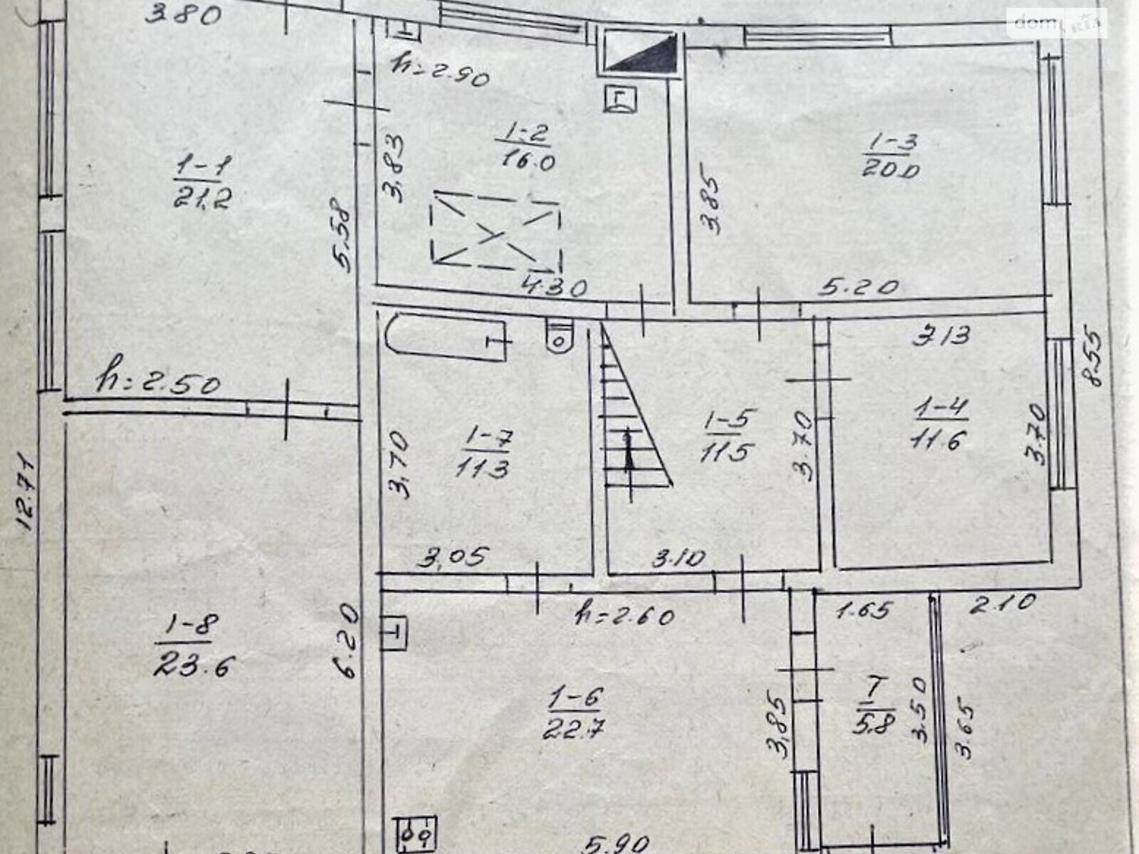 двухэтажный дом с мансардой, 273 кв. м, кирпич. Продажа в Геронимовке фото 1