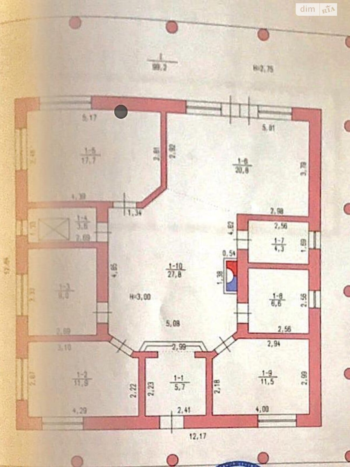 двухэтажный дом с отоплением, 180 кв. м, кирпич. Продажа в Черноморске фото 1