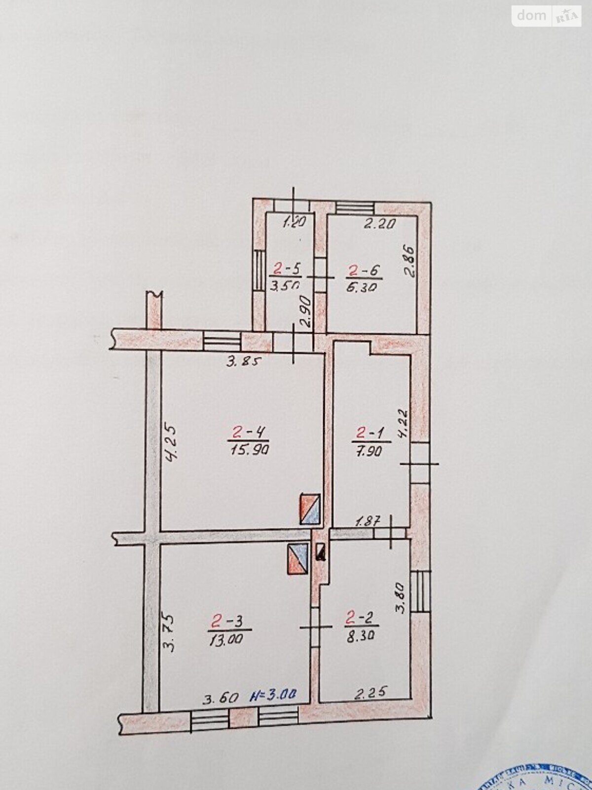 одноповерховий будинок, 57 кв. м, цегла. Продаж в Чернівцях, район Фастівська фото 1