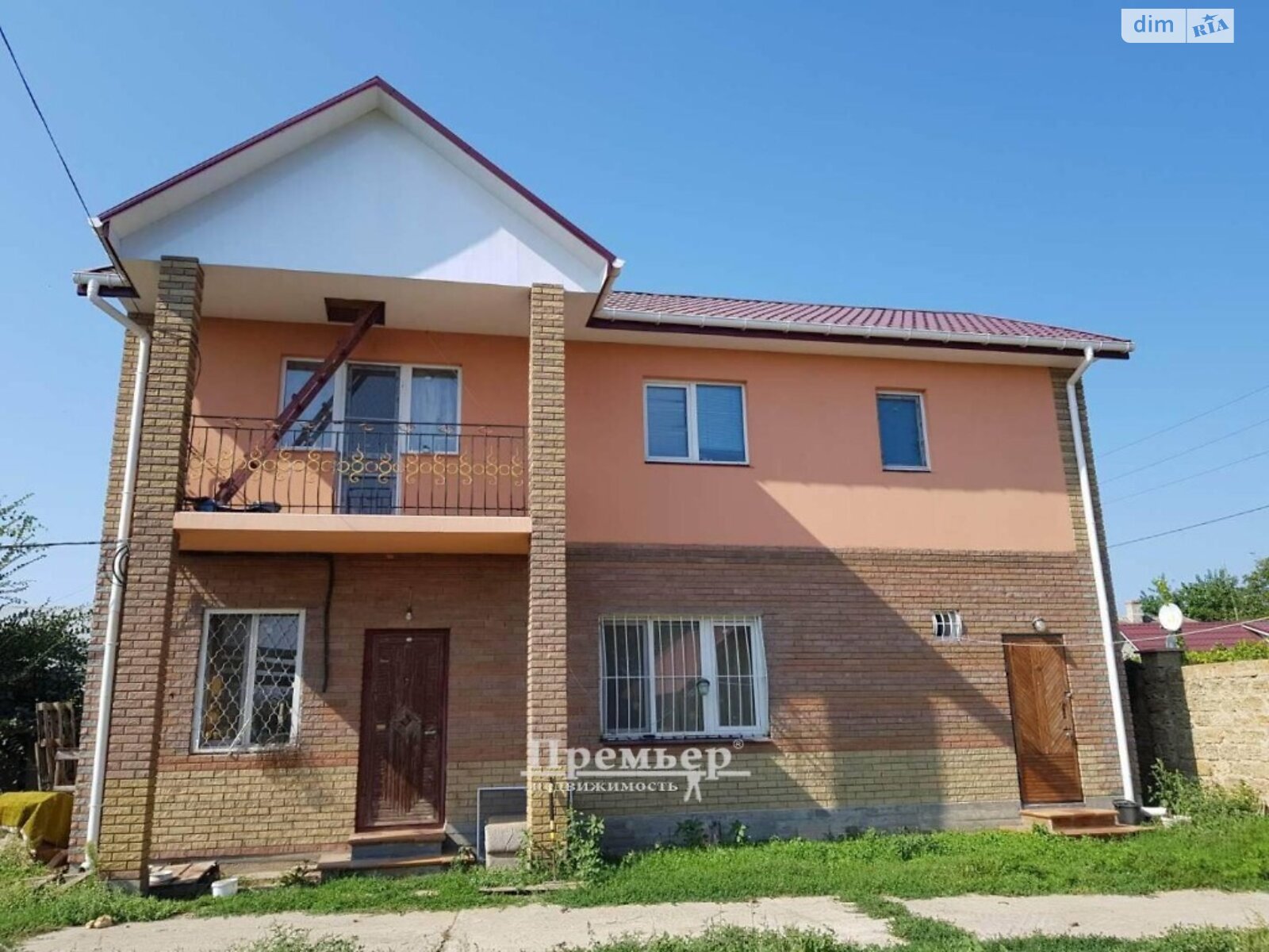 двоповерховий будинок з балконом, 130 кв. м, цегла. Продаж у Дачному фото 1