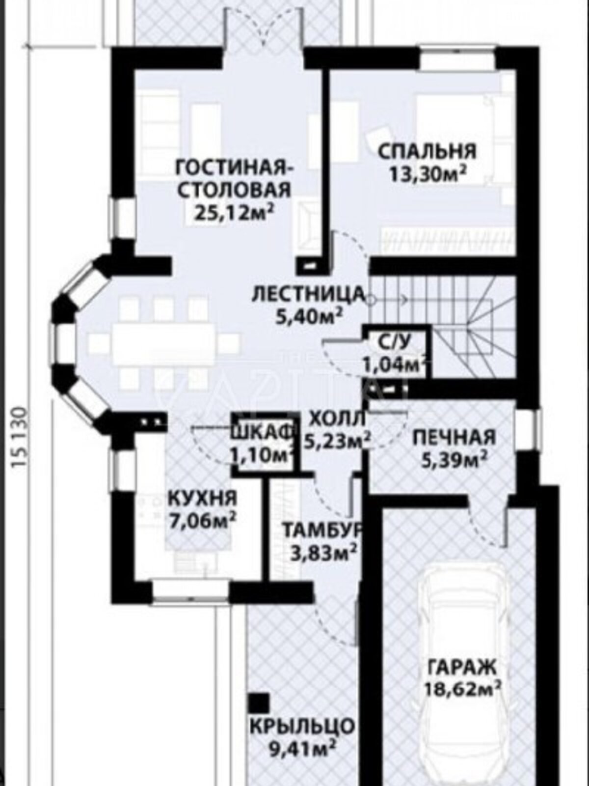 двухэтажный дом, 155 кв. м, кирпич. Продажа в Даниловке фото 1