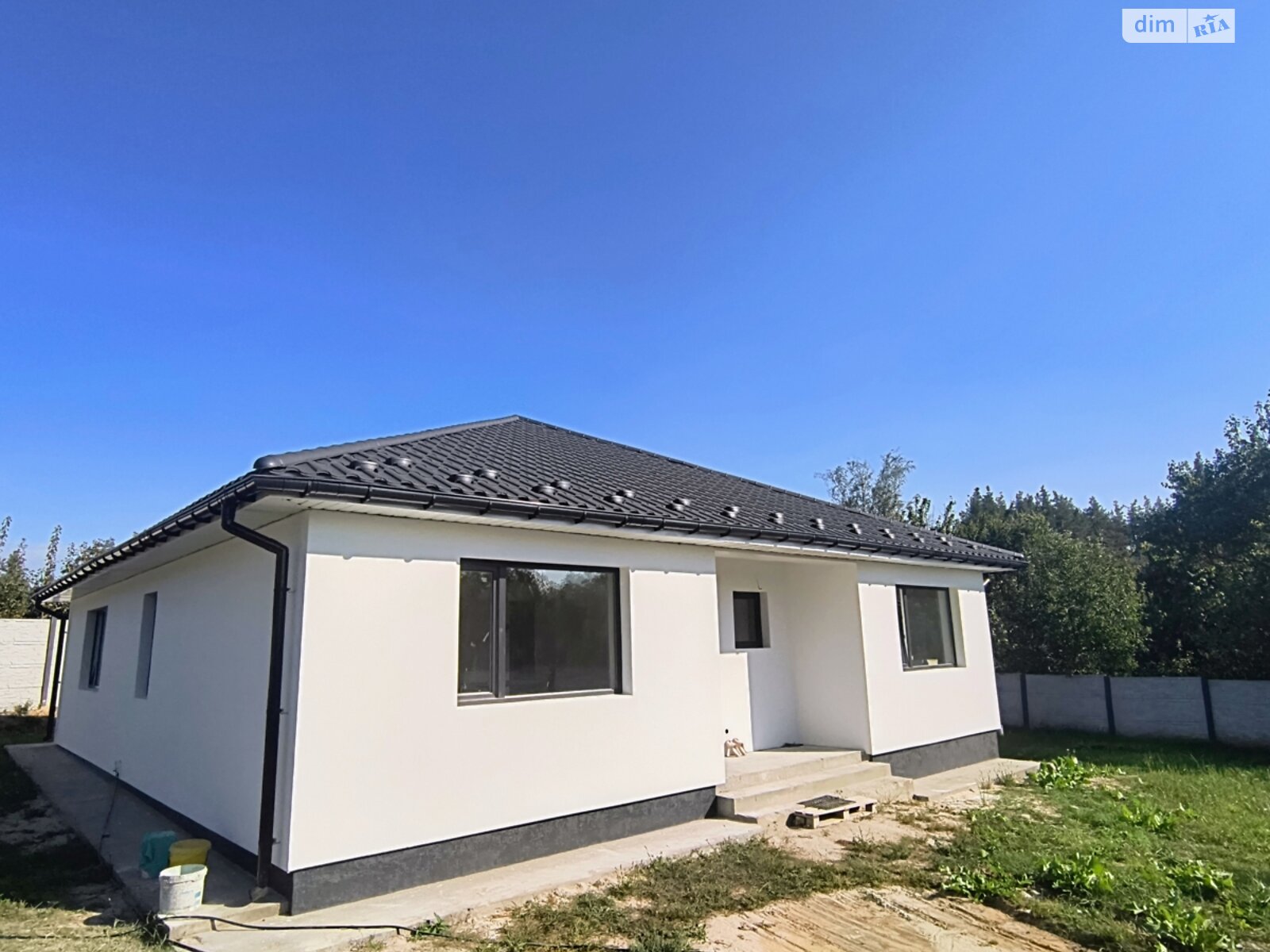 одноэтажный дом с верандой, 110 кв. м, газобетон. Продажа в Диброве фото 1