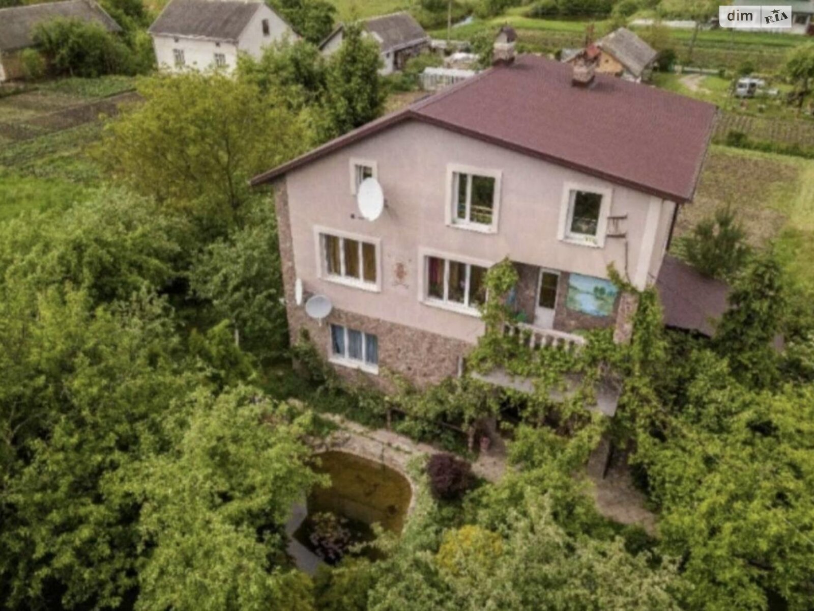 триповерховий будинок бесідка, 193.8 кв. м, цегла. Продаж у Дібрівки фото 1