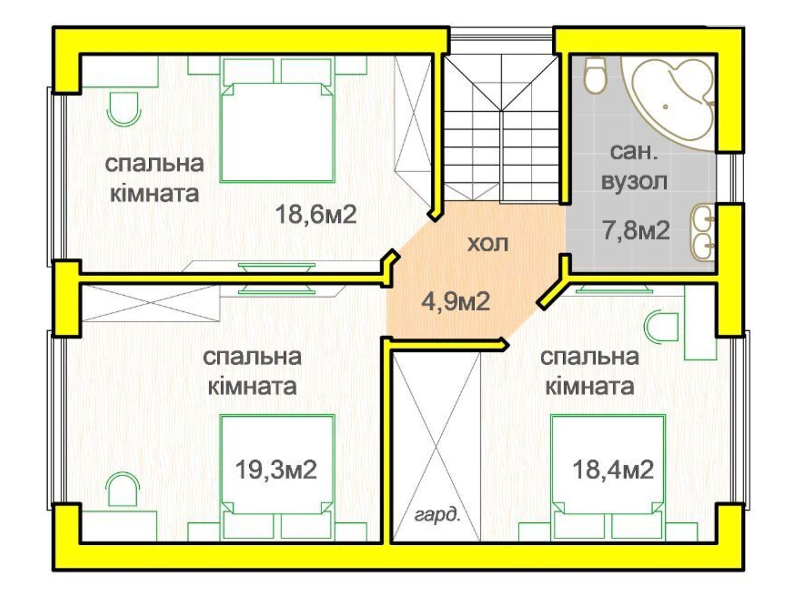 двоповерховий будинок, 148 кв. м, газобетон. Продаж у Дмитрівці фото 1