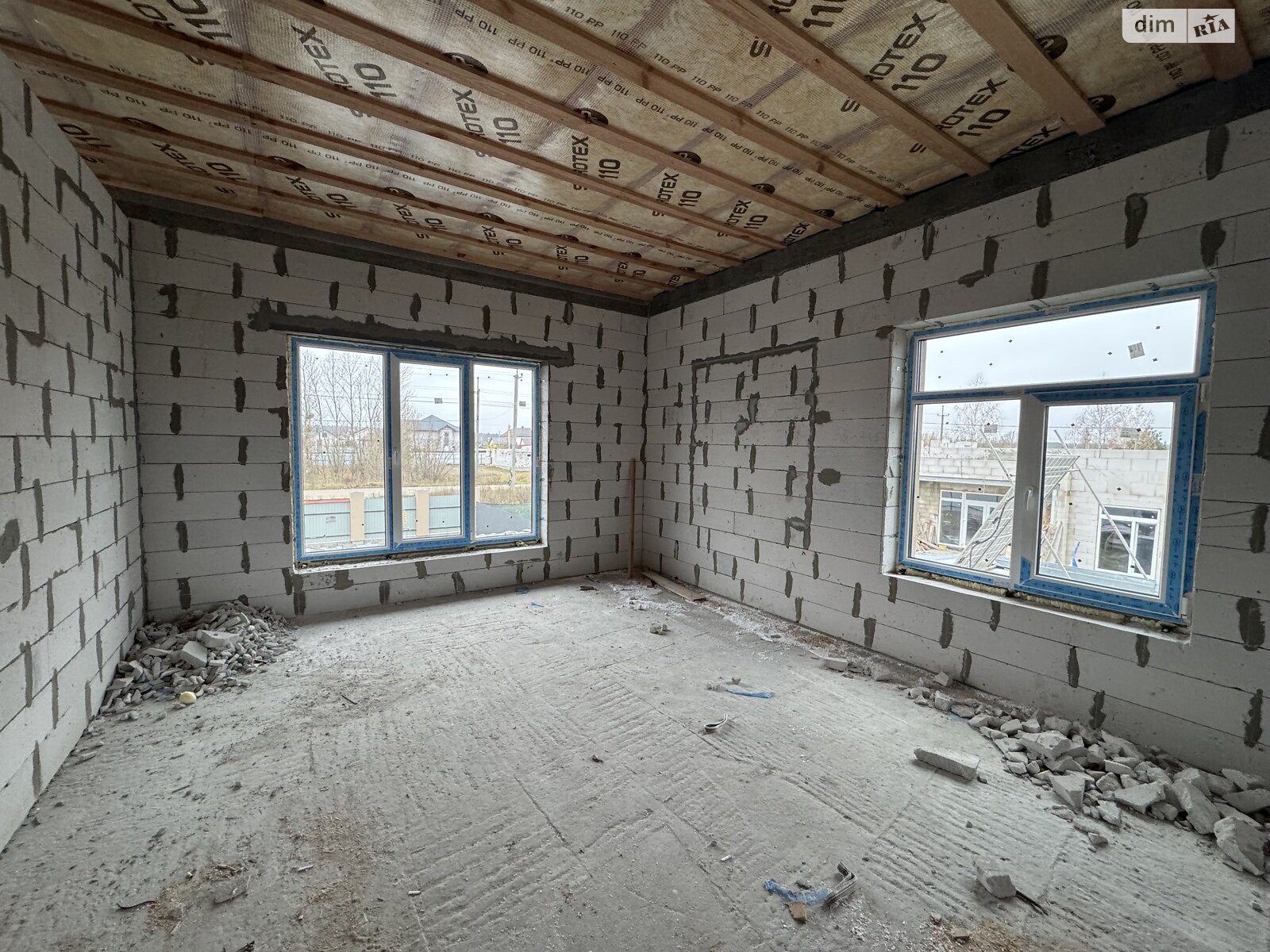 двухэтажный дом, 150 кв. м, пеноблок. Продажа в Дмитровке фото 1 двухэтажный дом, 150 кв. м, пеноблок. Продажа в Дмитровке фото 1