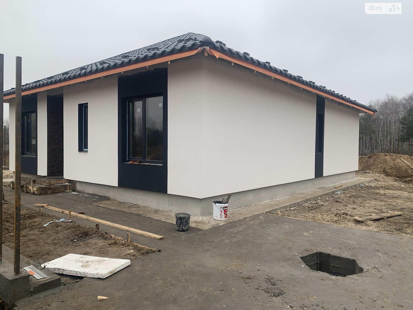одноэтажный дом с верандой, 102 кв. м, керамический блок. Продажа в Дмитровке фото 1