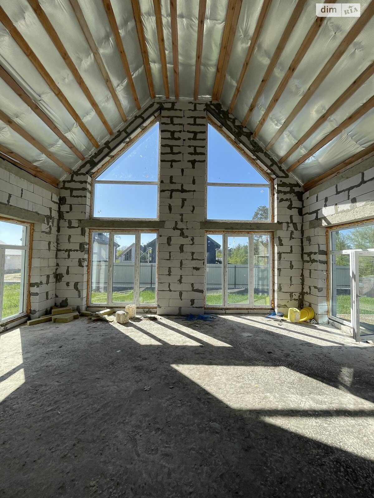 одноповерховий будинок з мансардою, 150 кв. м, газобетон. Продаж у Дмитрівці фото 1 одноповерховий будинок з мансардою, 150 кв. м, газобетон. Продаж у Дмитрівці фото 1