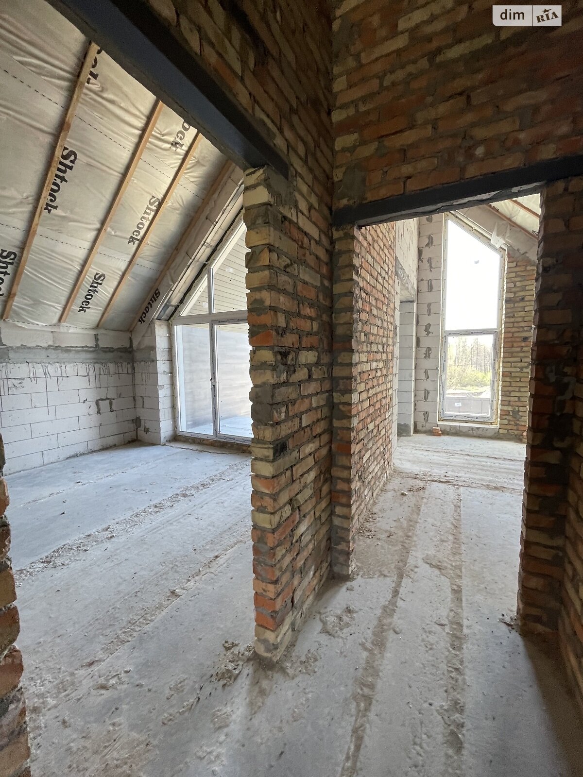 двухэтажный дом с балконом, 110 кв. м, газобетон. Продажа в Дмитровке фото 1 двухэтажный дом с балконом, 110 кв. м, газобетон. Продажа в Дмитровке фото 1