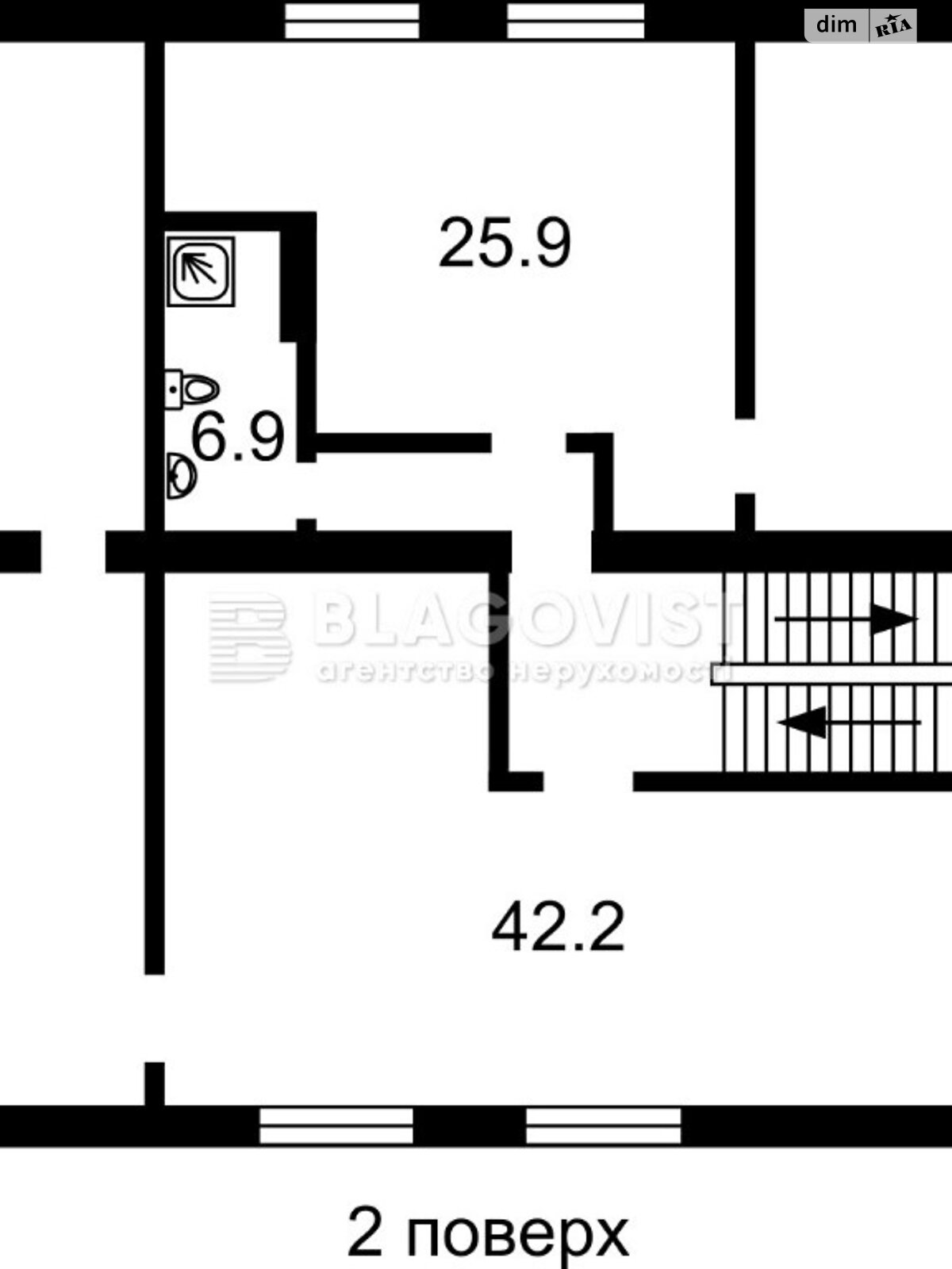 двоповерховий будинок, 350 кв. м, кирпич. Продаж у Дмитрівці фото 1