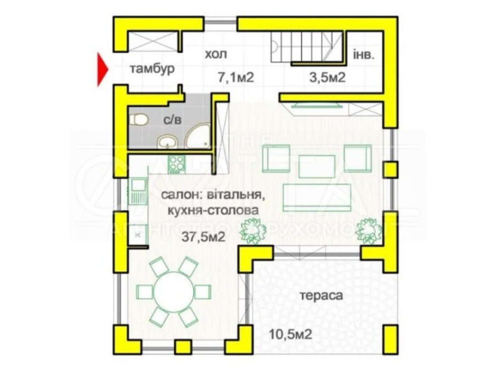 двухэтажный дом, 116 кв. м, кирпич. Продажа в Дмитровке фото 1 двухэтажный дом, 116 кв. м, кирпич. Продажа в Дмитровке фото 1