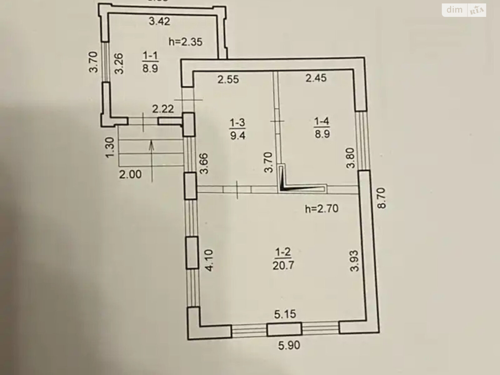 одноповерховий будинок з гаражем, 47.9 кв. м, шлакобетон. Продаж в Дніпрі, район Березанівка фото 1 одноповерховий будинок з гаражем, 47.9 кв. м, шлакобетон. Продаж в Дніпрі, район Березанівка фото 1