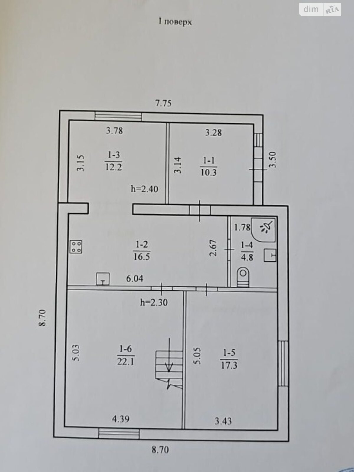 двоповерховий будинок з ремонтом, 172 кв. м, шлакоблок. Продаж в Дніпрі, район Діївка-2 фото 1