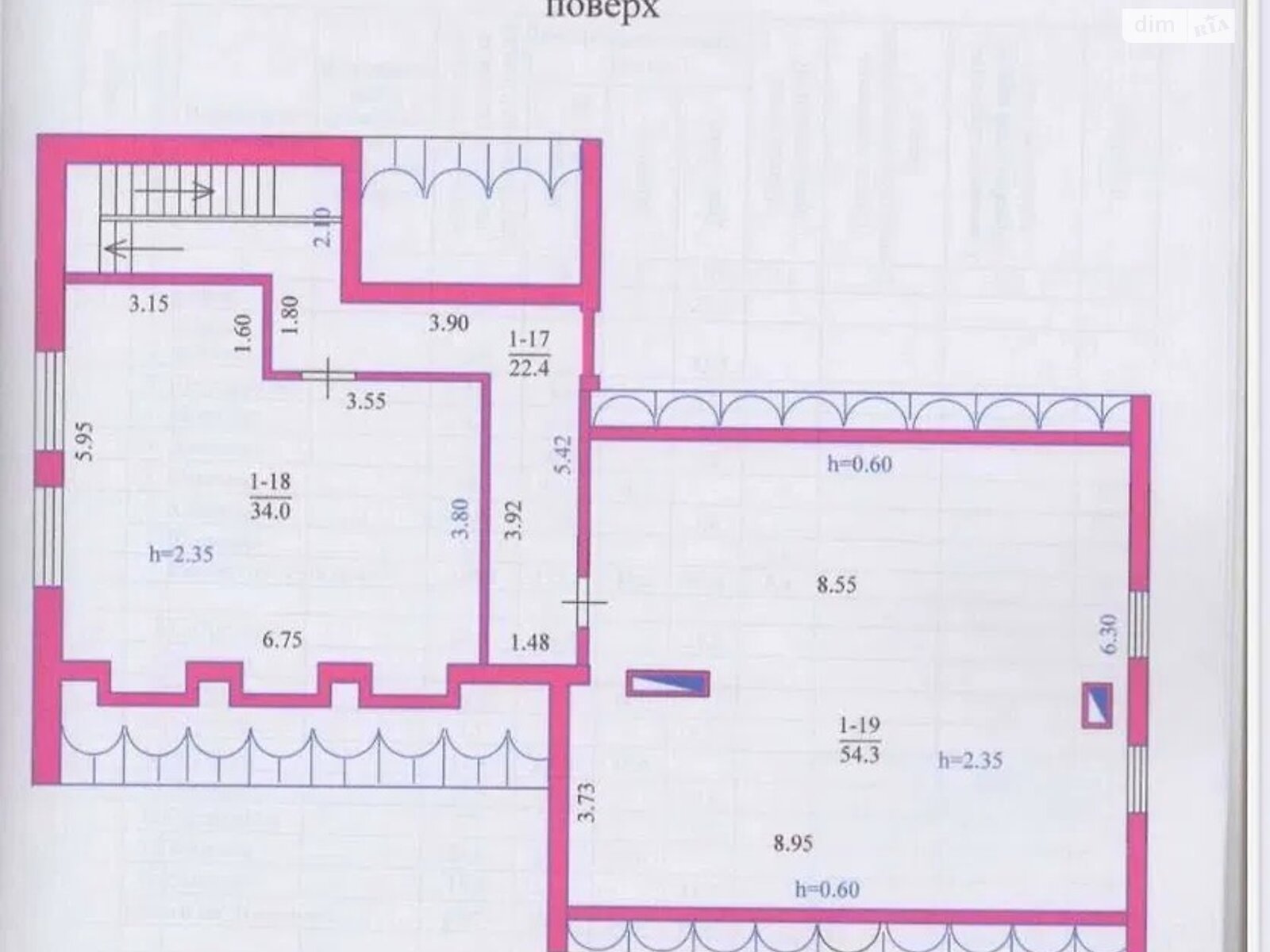 двухэтажный дом с мансардой, 370 кв. м, кирпич. Продажа в Днепре район Гагарина фото 1