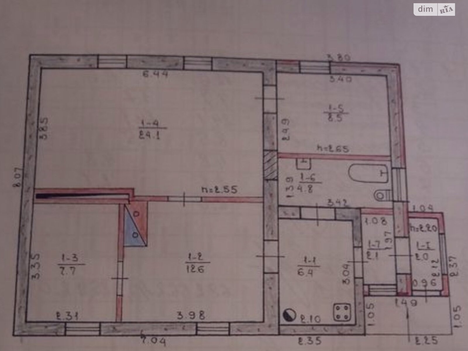 одноповерховий будинок з гаражем, 68 кв. м, цегла. Продаж в Дніпрі, район Краснопілля фото 1