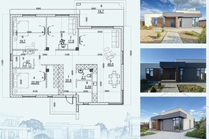 одноэтажный дом без мебели, 150 кв. м, газобетон. Продажа в Новоалександровке фото 2