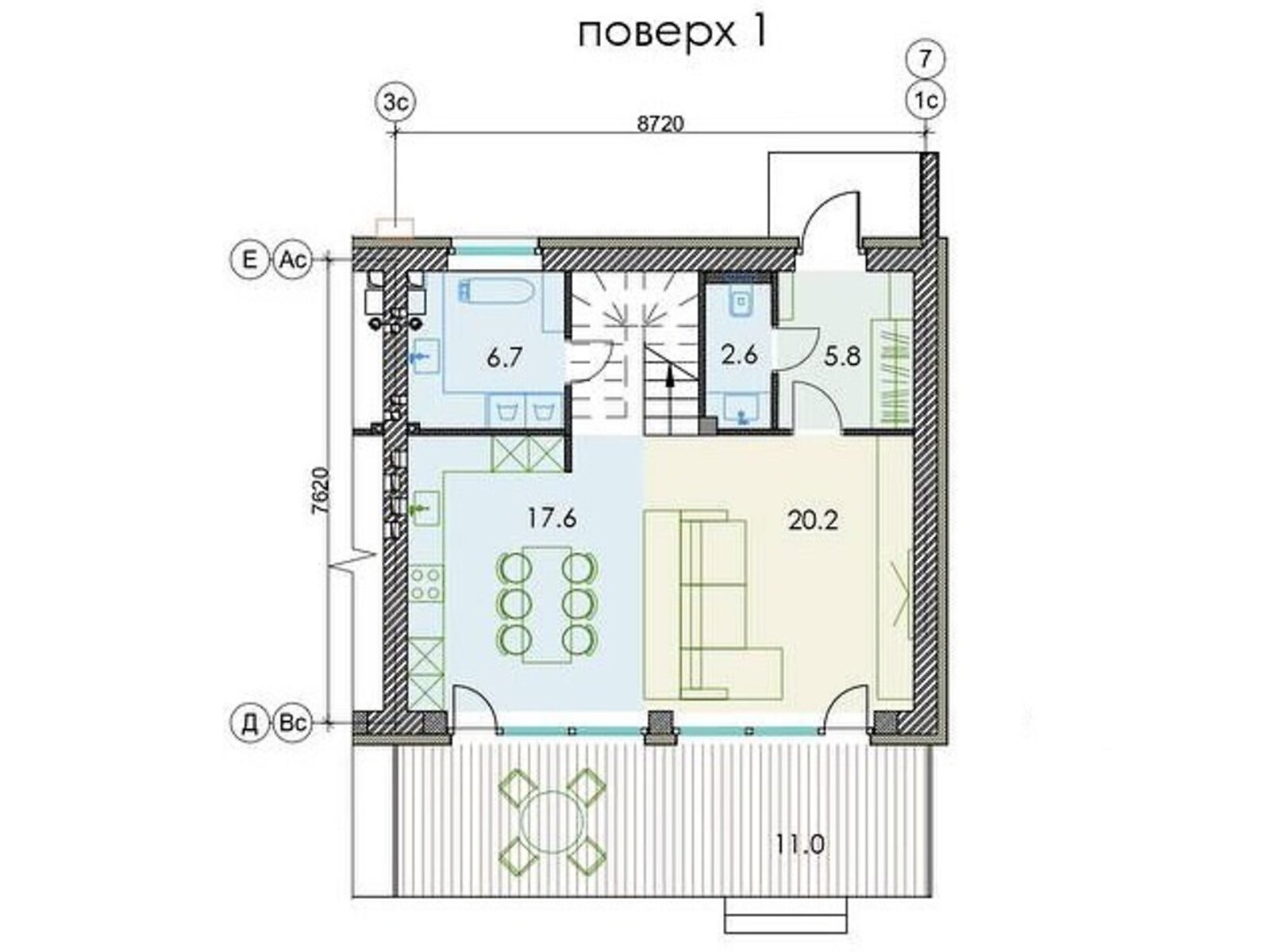 триповерховий таунхаус, 162 кв. м, монолитно-каркасный. Продаж в Дніпрі фото 1