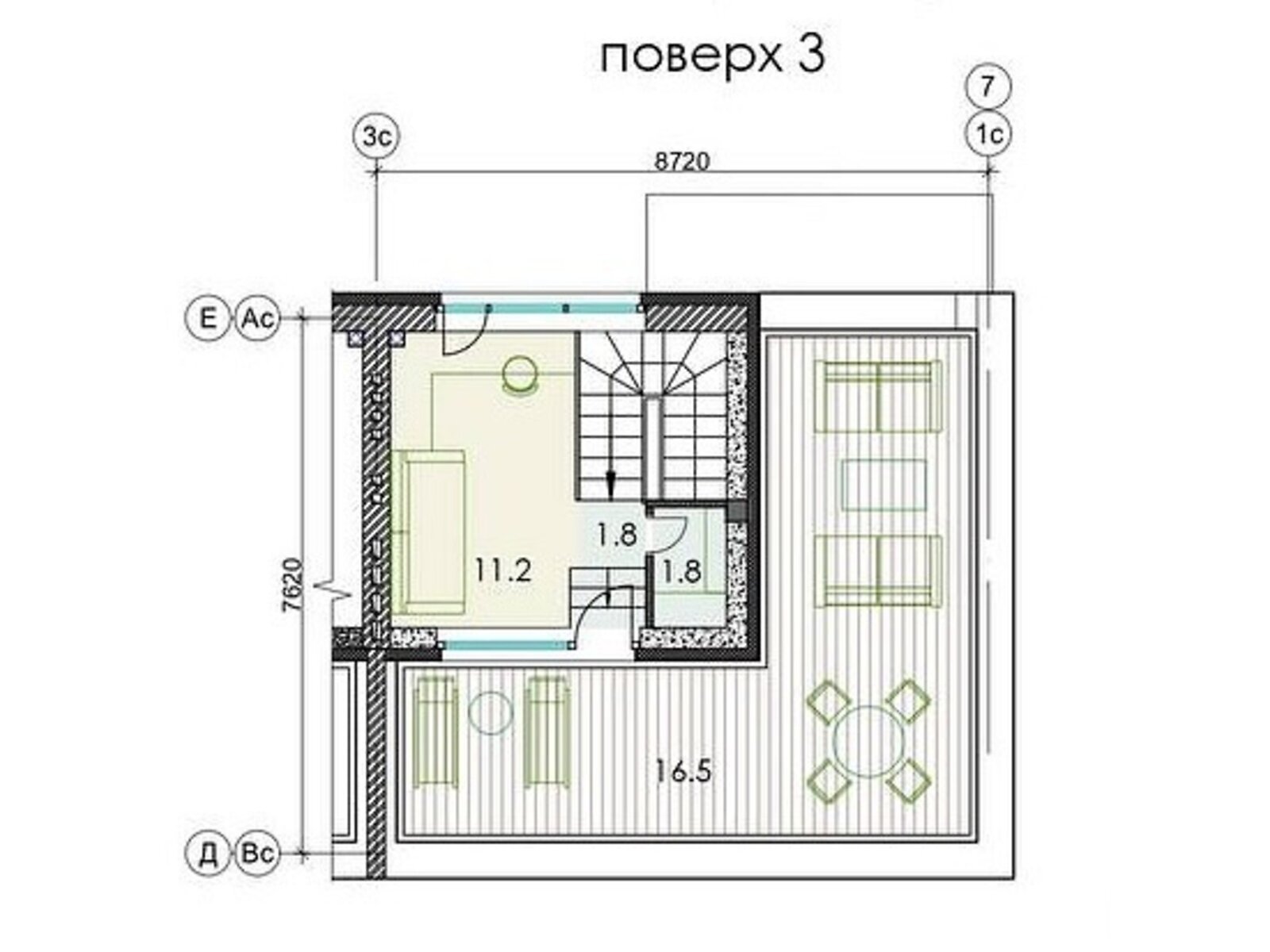 трехэтажный таунхаус, 162 кв. м, монолитно-каркасный. Продажа в Днепре фото 1