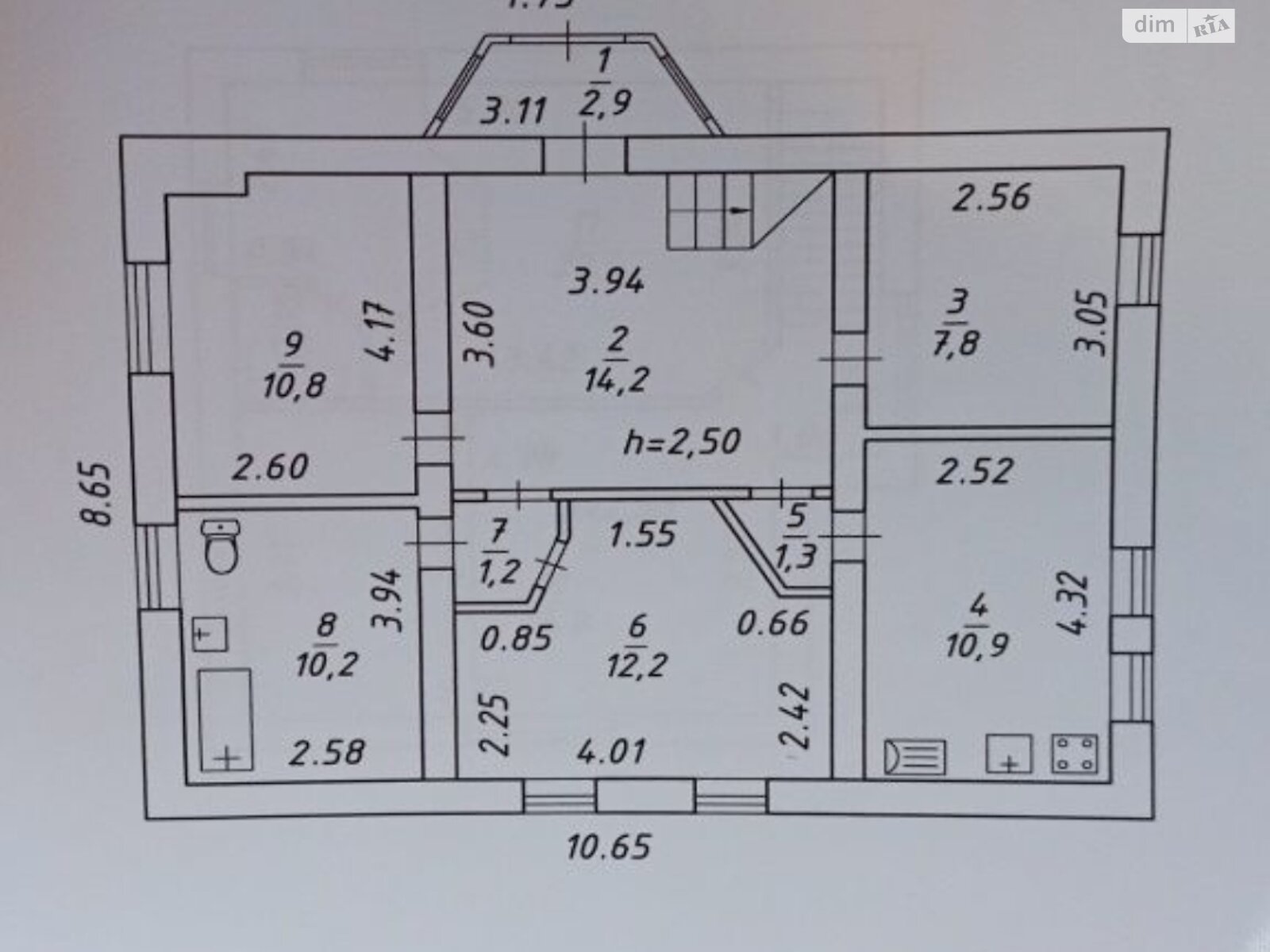 двухэтажный дом с гаражом, 119.4 кв. м, монолит. Продажа в Днепре район Соборный фото 1