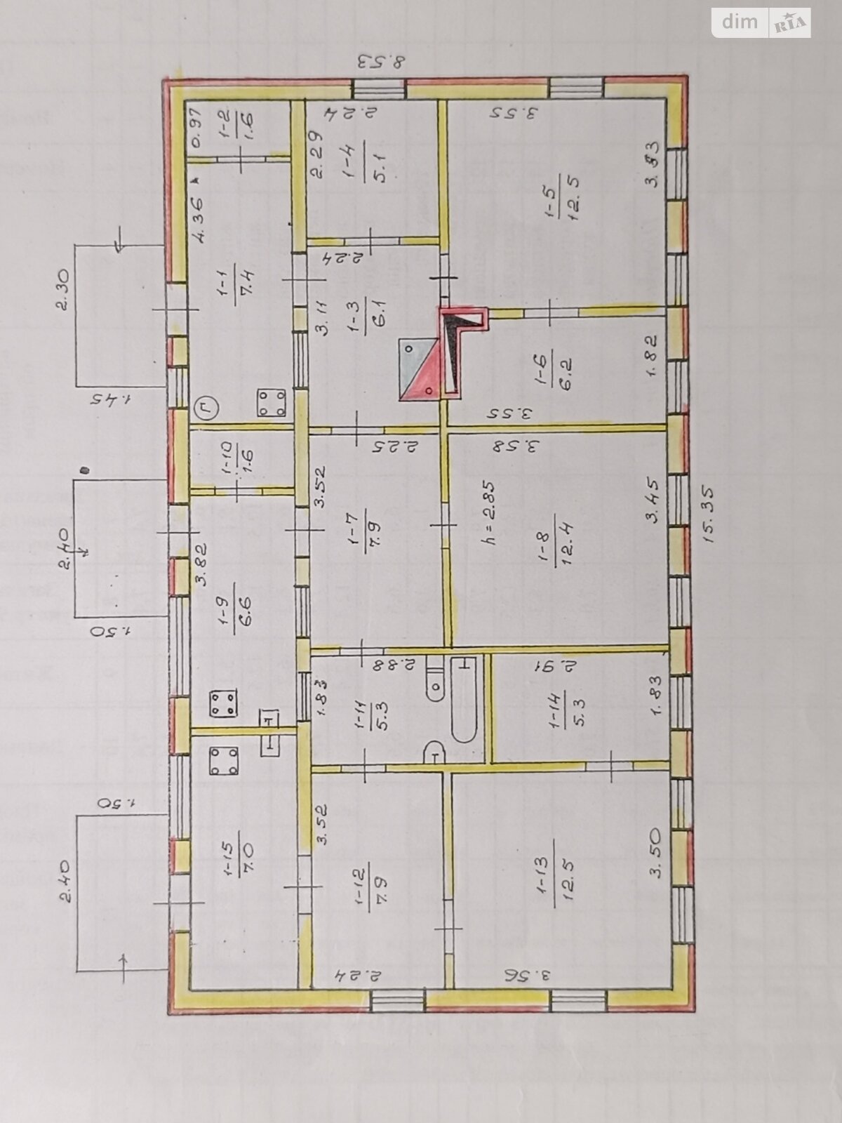 одноэтажный дом с гаражом, 105.4 кв. м, кирпич. Продажа в Днепре район Воронцова фото 1