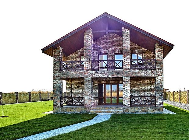 двухэтажный дом с террасой, 100 кв. м, пенобетон. Продажа в Новоселовке (Днепропетровская обл.) фото 1 двухэтажный дом с террасой, 100 кв. м, пенобетон. Продажа в Новоселовке (Днепропетровская обл.) фото 1