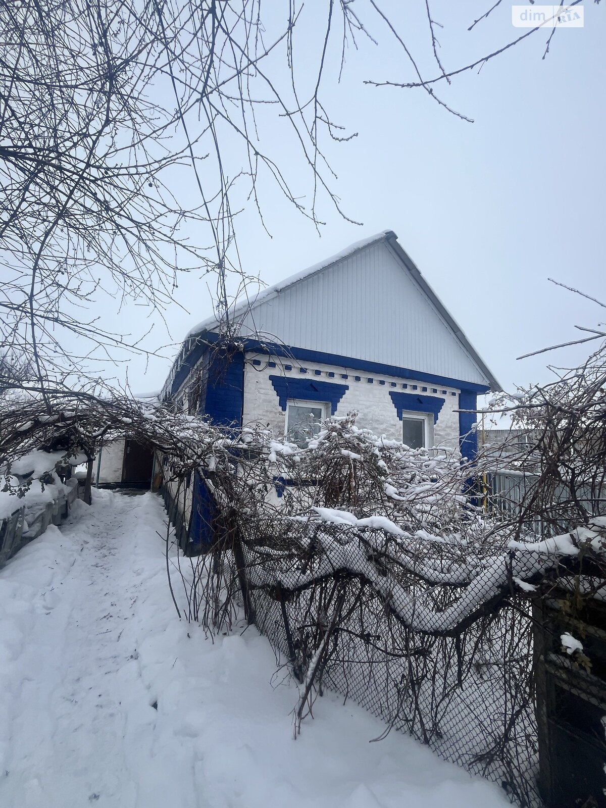 одноэтажный дом, 76.9 кв. м, дерево и кирпич. Продажа в Дружне фото 1