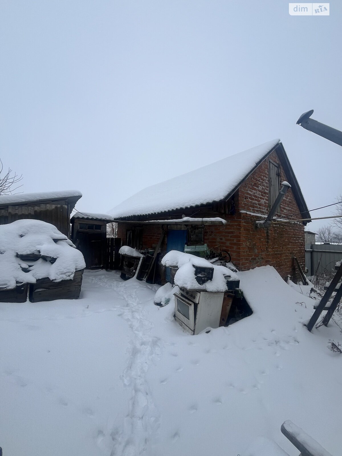 одноэтажный дом, 76.9 кв. м, дерево и кирпич. Продажа в Дружне фото 1