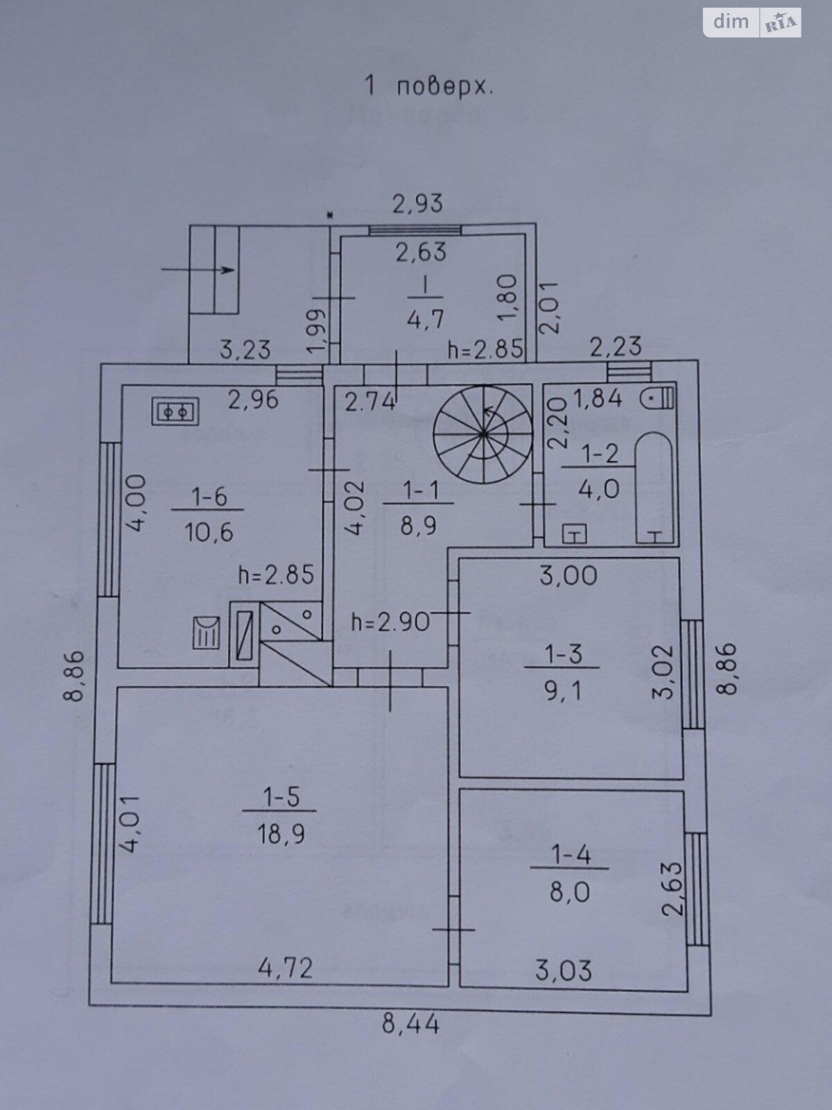 двухэтажный дом с гаражом, 106 кв. м, кирпич. Продажа в Дубиевке фото 1