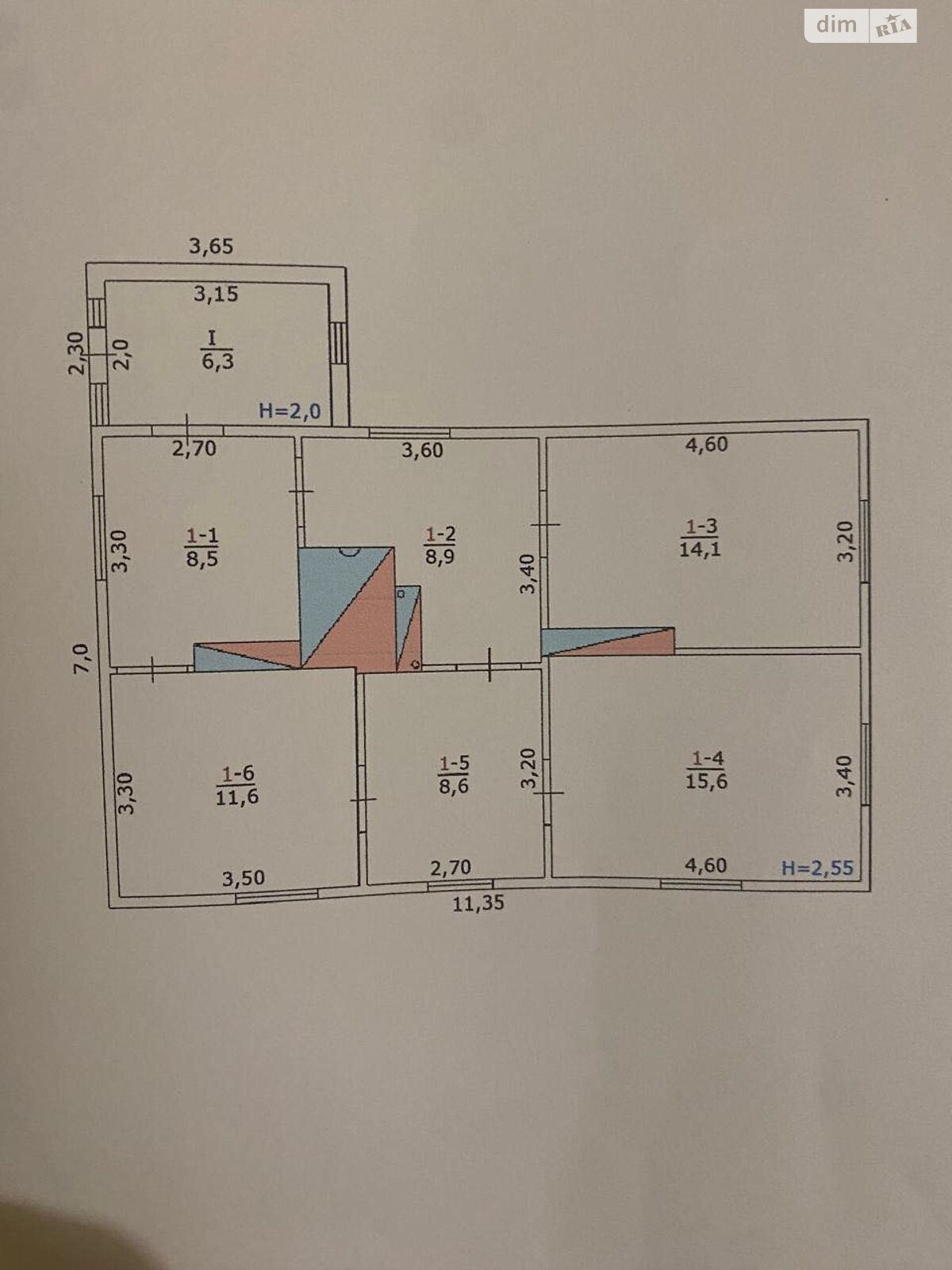 одноповерховий будинок, 73.6 кв. м, цегла. Продаж у Дублинки фото 1