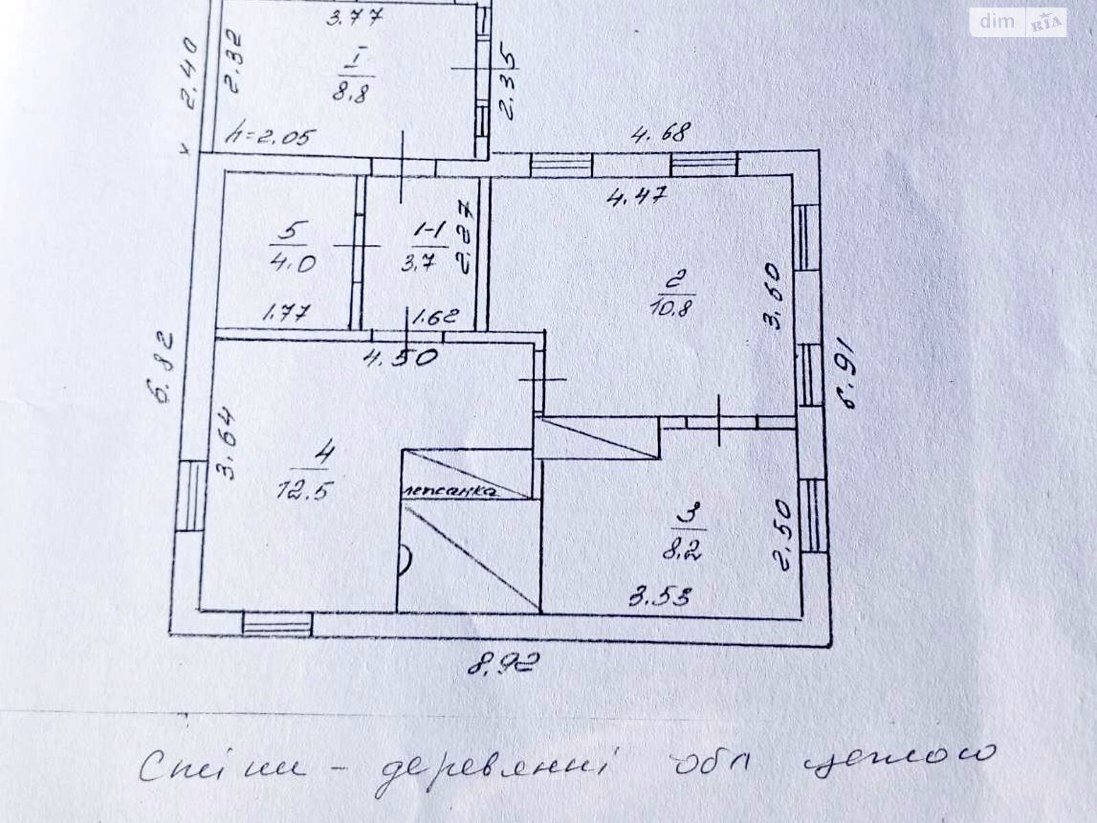 одноэтажный дом с отоплением, 48 кв. м, дерево и кирпич. Продажа в Думанцах фото 1 одноэтажный дом с отоплением, 48 кв. м, дерево и кирпич. Продажа в Думанцах фото 1