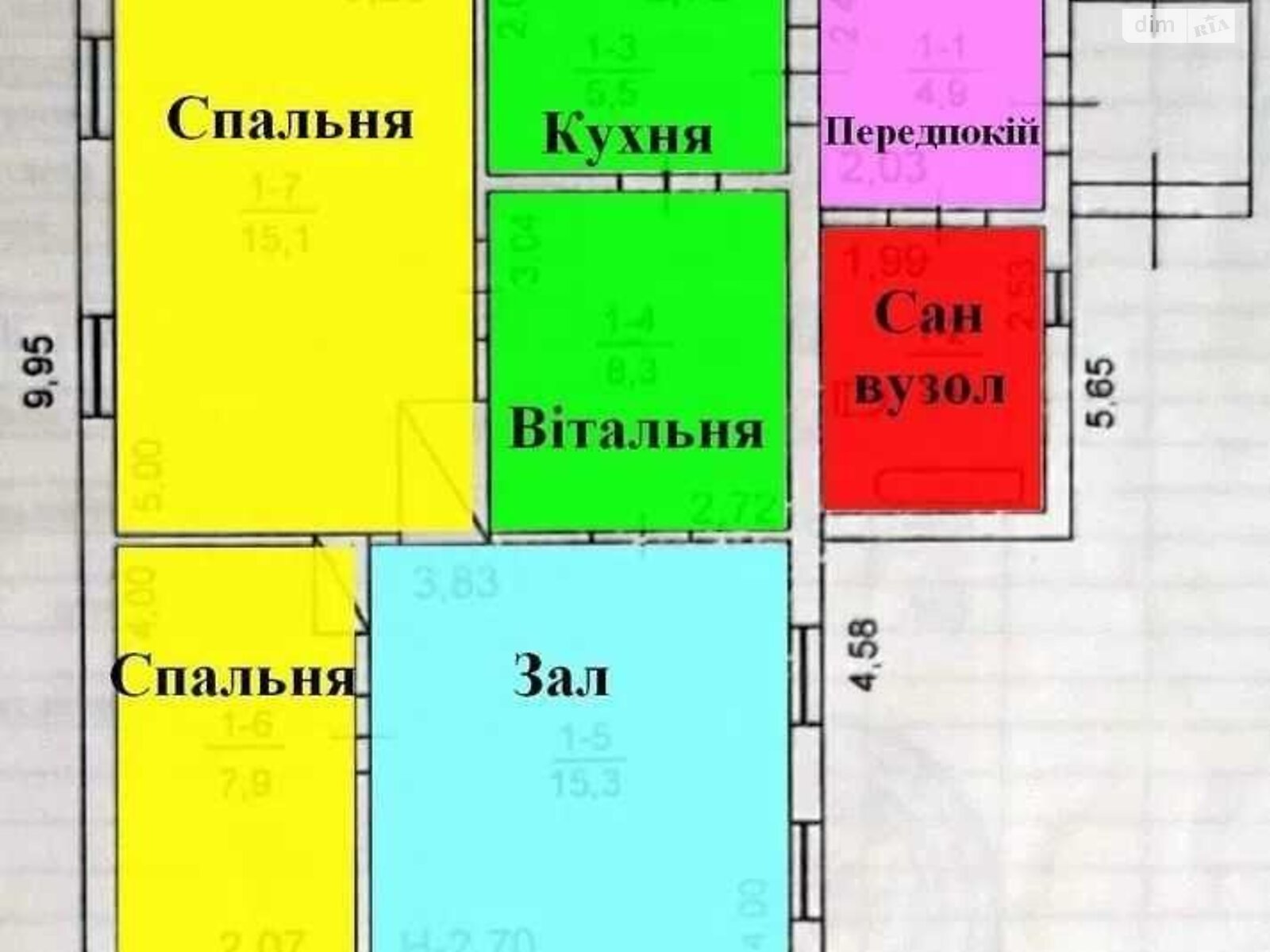 одноповерховий будинок, 62 кв. м, кирпич. Продаж у Димері фото 1