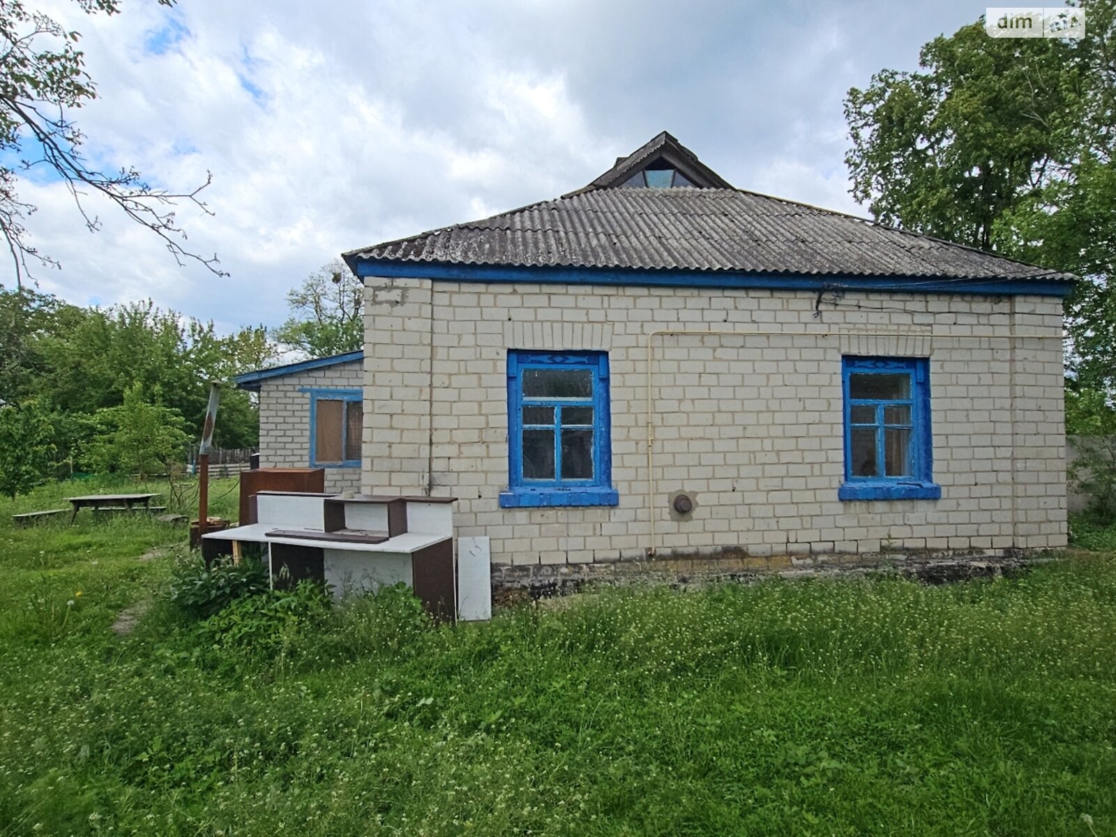 одноэтажный дом с верандой, 76 кв. м, дерево и кирпич. Продажа в Ерковцы фото 1 одноэтажный дом с верандой, 76 кв. м, дерево и кирпич. Продажа в Ерковцы фото 1