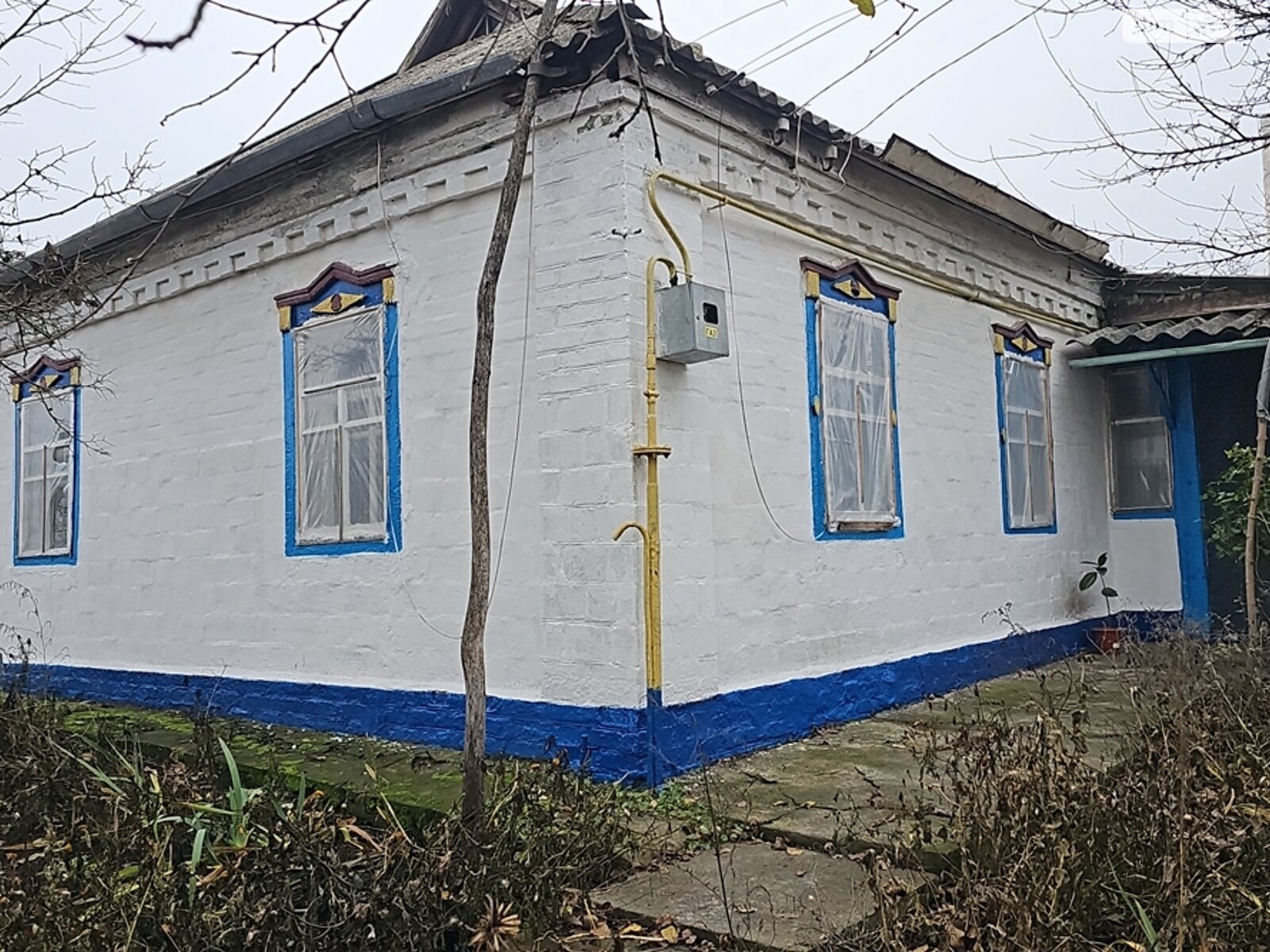 одноповерховий будинок з верандою, 61.5 кв. м, глинобитний. Продаж у Фарбованому фото 1