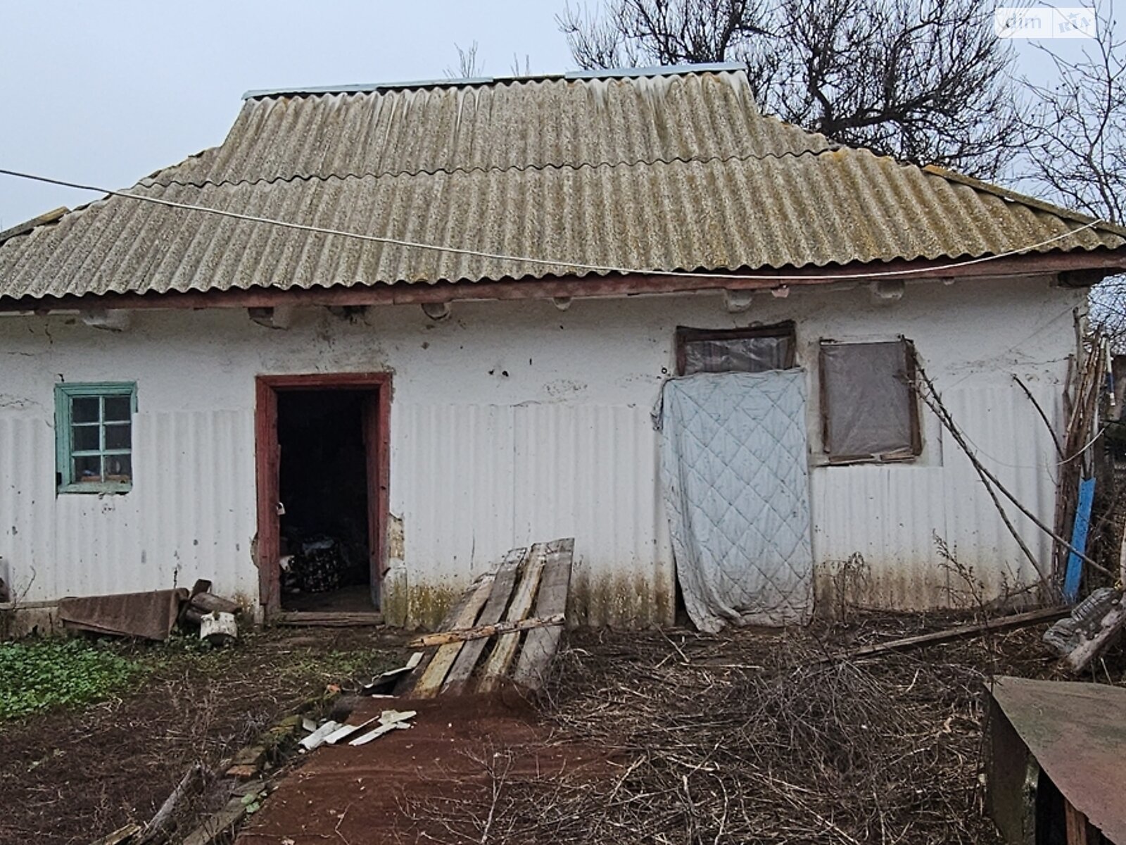 одноповерховий будинок з верандою, 61.5 кв. м, глинобитний. Продаж у Фарбованому фото 1