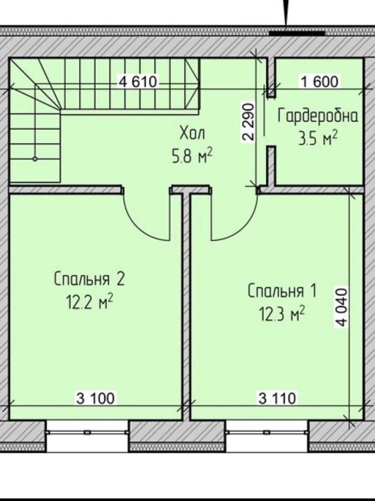 двухэтажный дом, 130 кв. м, кирпич. Продажа в Гаях-Гречинских фото 1