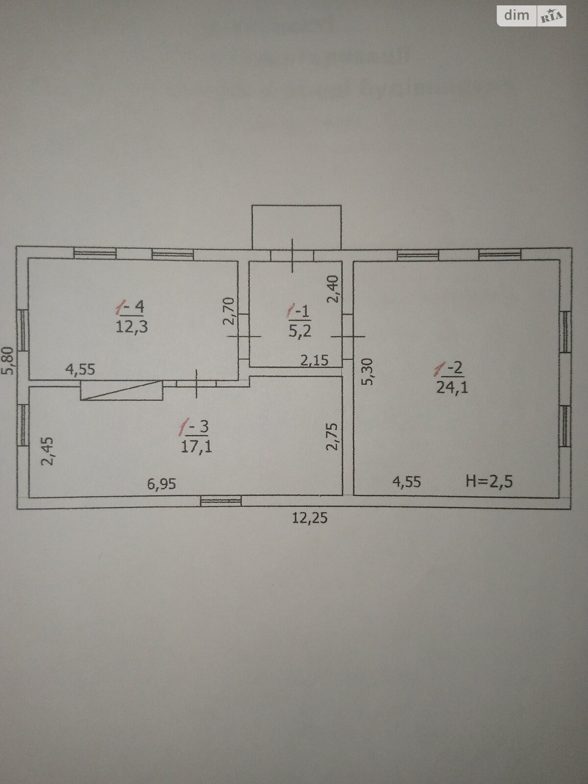 одноэтажный дом, 73 кв. м, кирпич. Продажа в Ганнополе фото 1