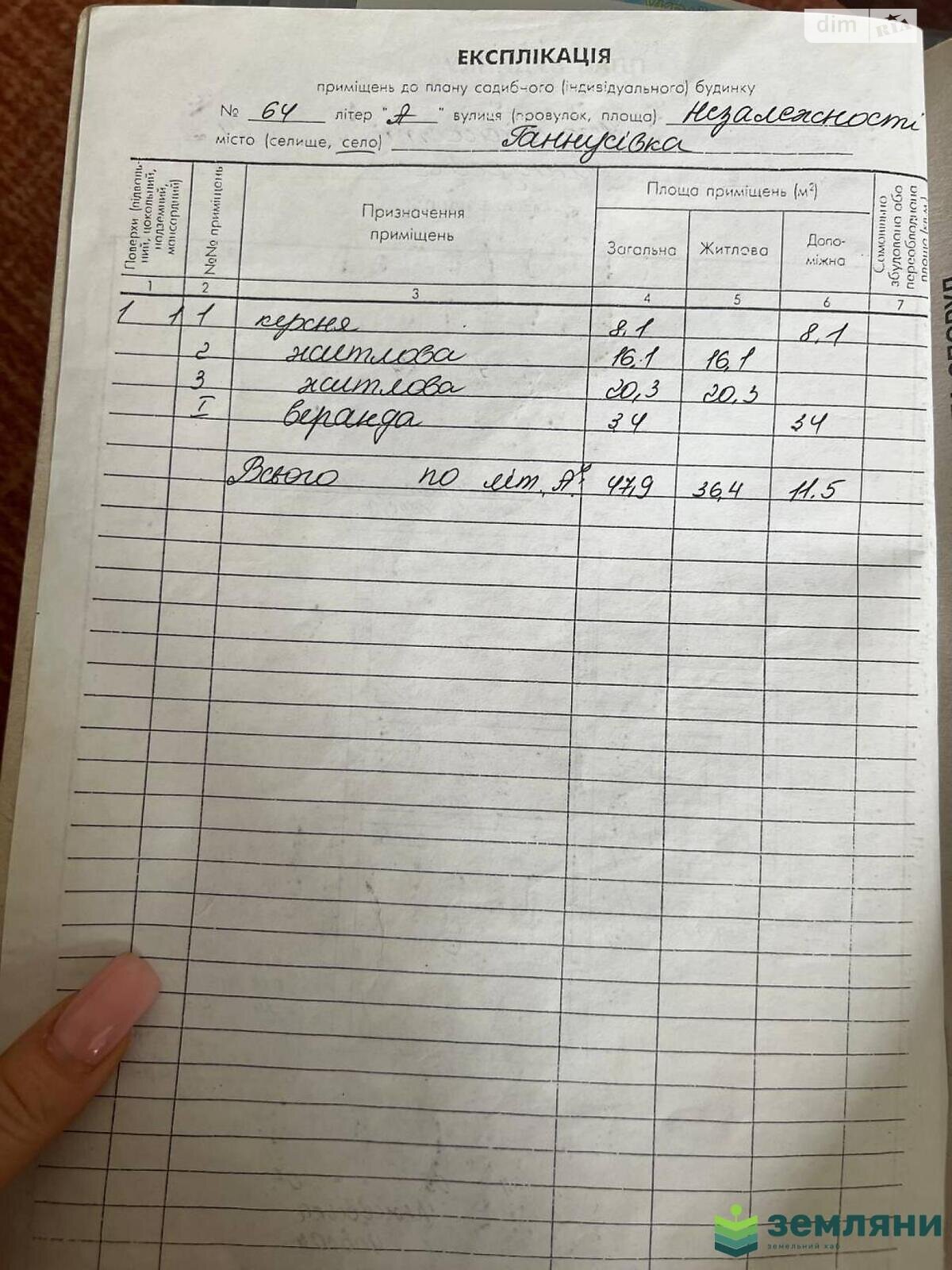 одноповерховий будинок з гаражем, 47 кв. м, цегла. Продаж в Ганнусівці, район Центр фото 1 одноповерховий будинок з гаражем, 47 кв. м, цегла. Продаж в Ганнусівці, район Центр фото 1