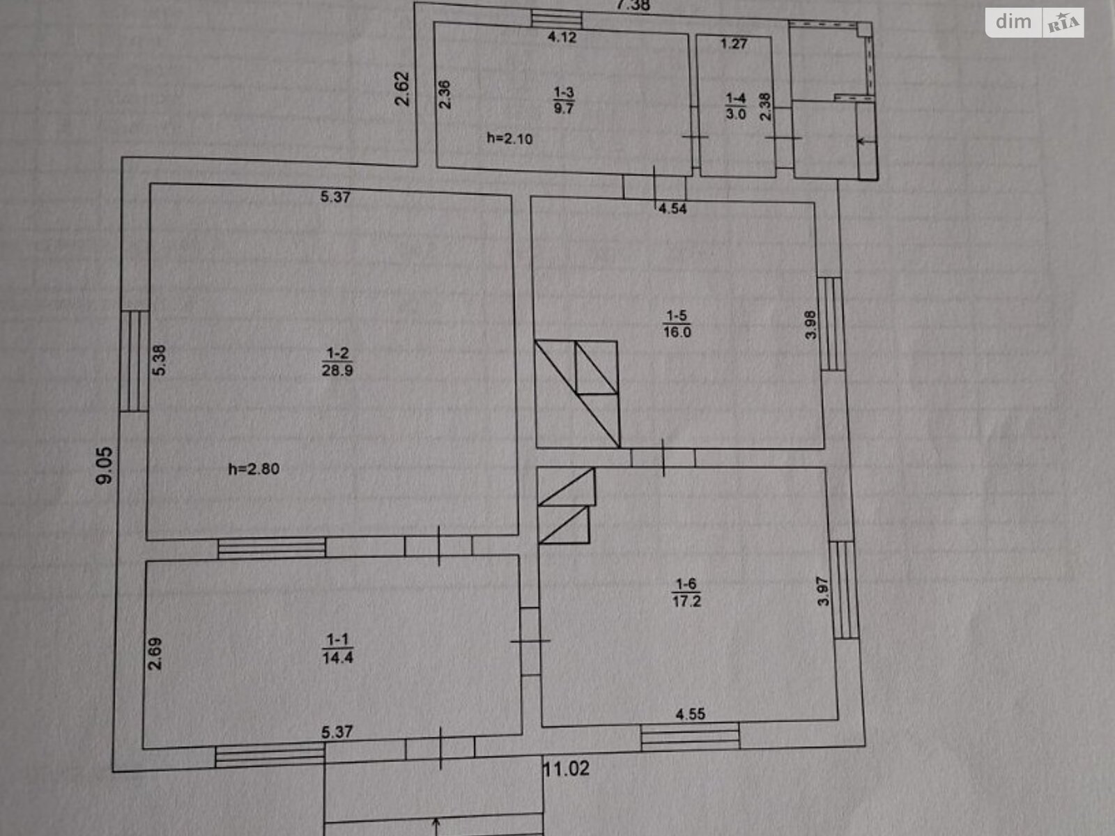 одноэтажный дом с отоплением, 89 кв. м, кирпич. Продажа в Гарасимове фото 1 одноэтажный дом с отоплением, 89 кв. м, кирпич. Продажа в Гарасимове фото 1