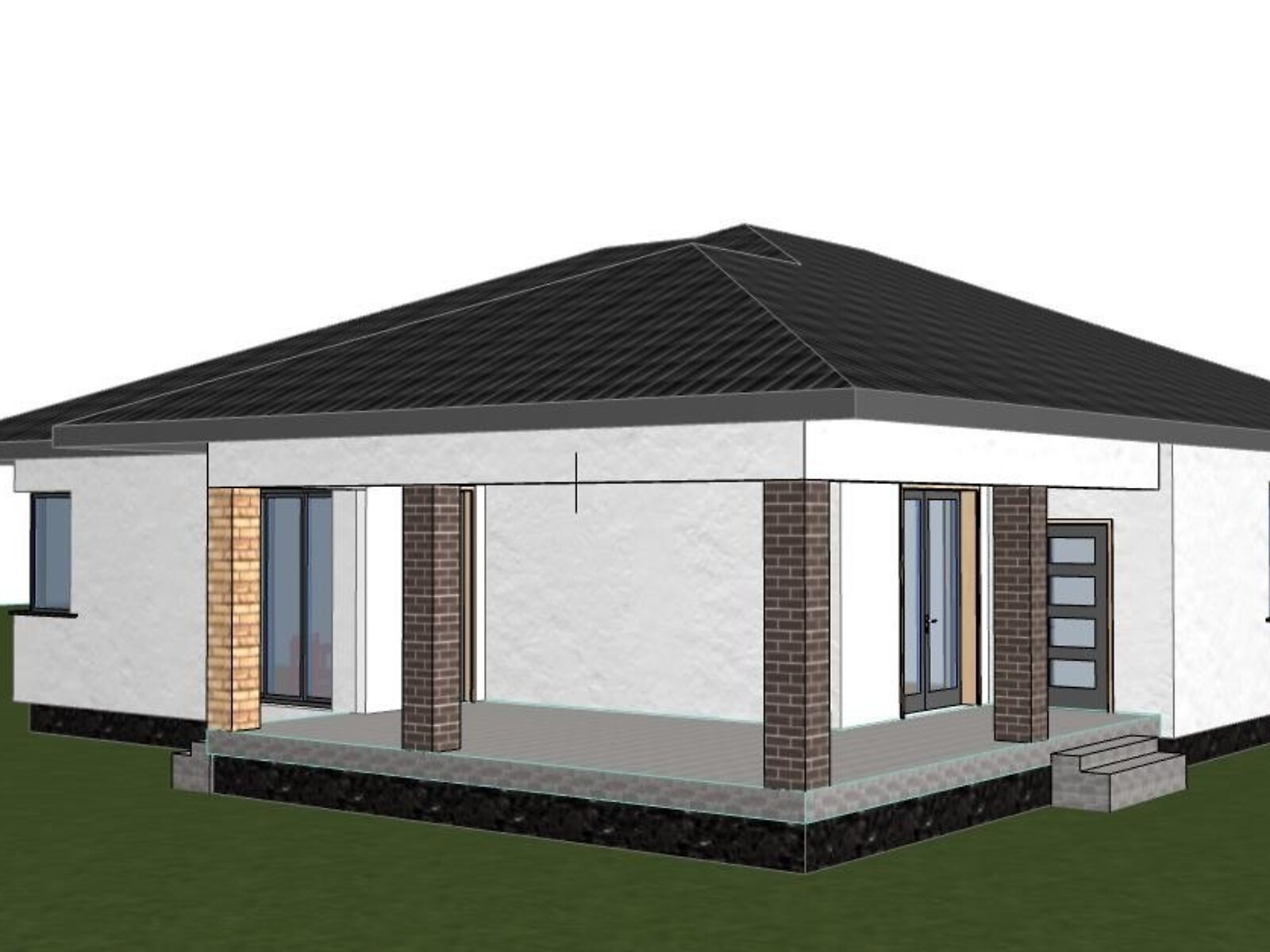 одноповерховий будинок з опаленням, 137 кв. м, цегла. Продаж у Гаразджі фото 1 одноповерховий будинок з опаленням, 137 кв. м, цегла. Продаж у Гаразджі фото 1