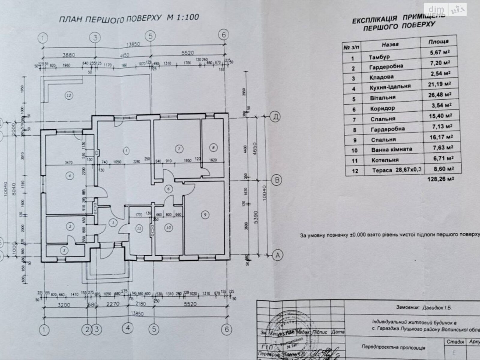 одноповерховий будинок, 128 кв. м, цегла. Продаж у Гаразджі фото 1 одноповерховий будинок, 128 кв. м, цегла. Продаж у Гаразджі фото 1