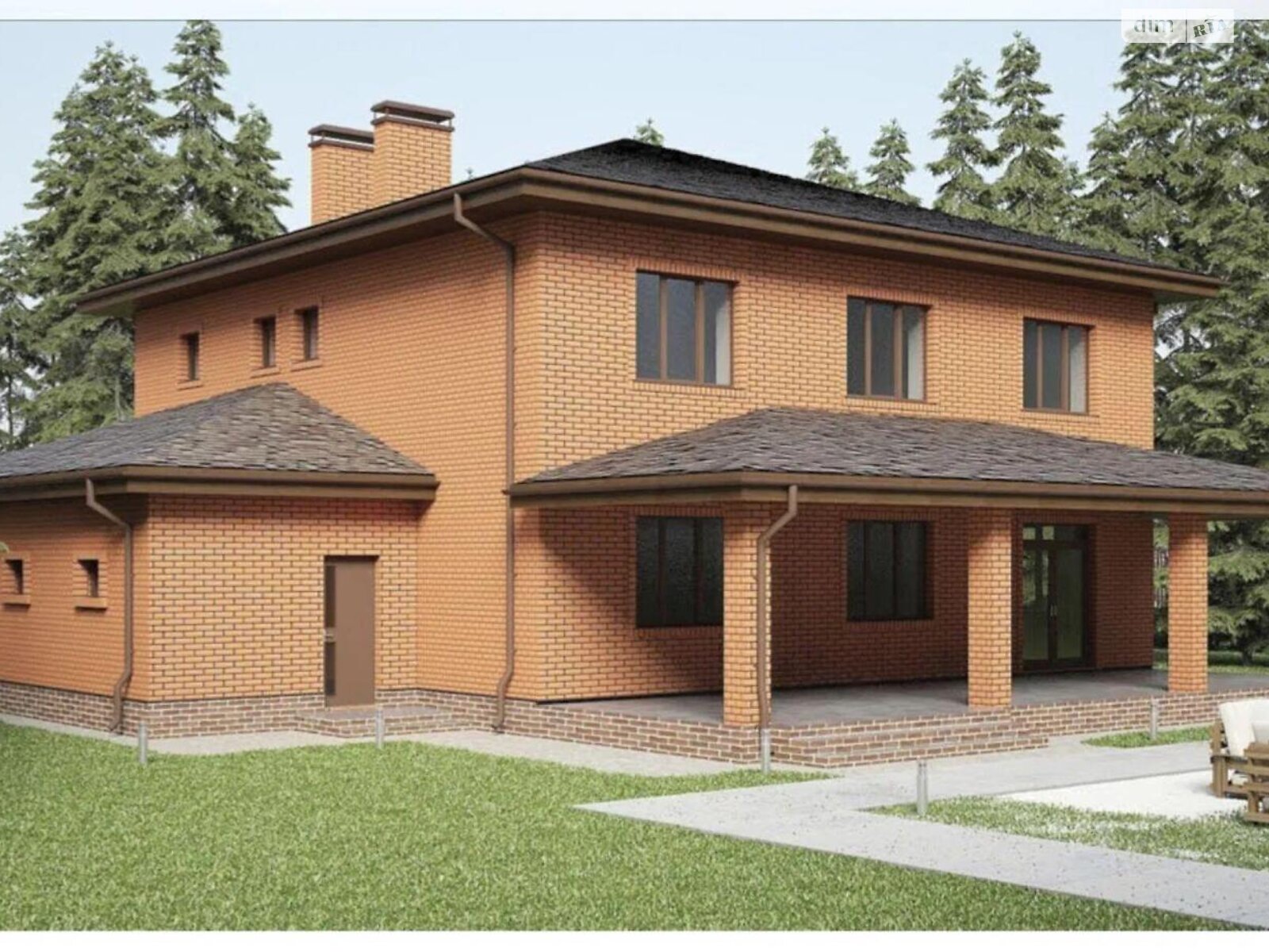 двухэтажный дом, 293 кв. м, кирпич. Продажа в Гатном фото 1 двухэтажный дом, 293 кв. м, кирпич. Продажа в Гатном фото 1