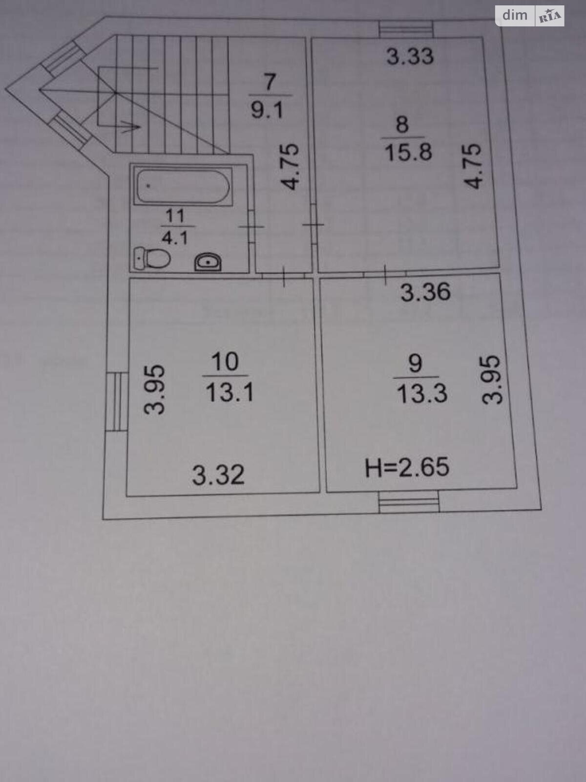 двухэтажный дом, 170 кв. м, газобетон. Продажа в Гатном фото 1