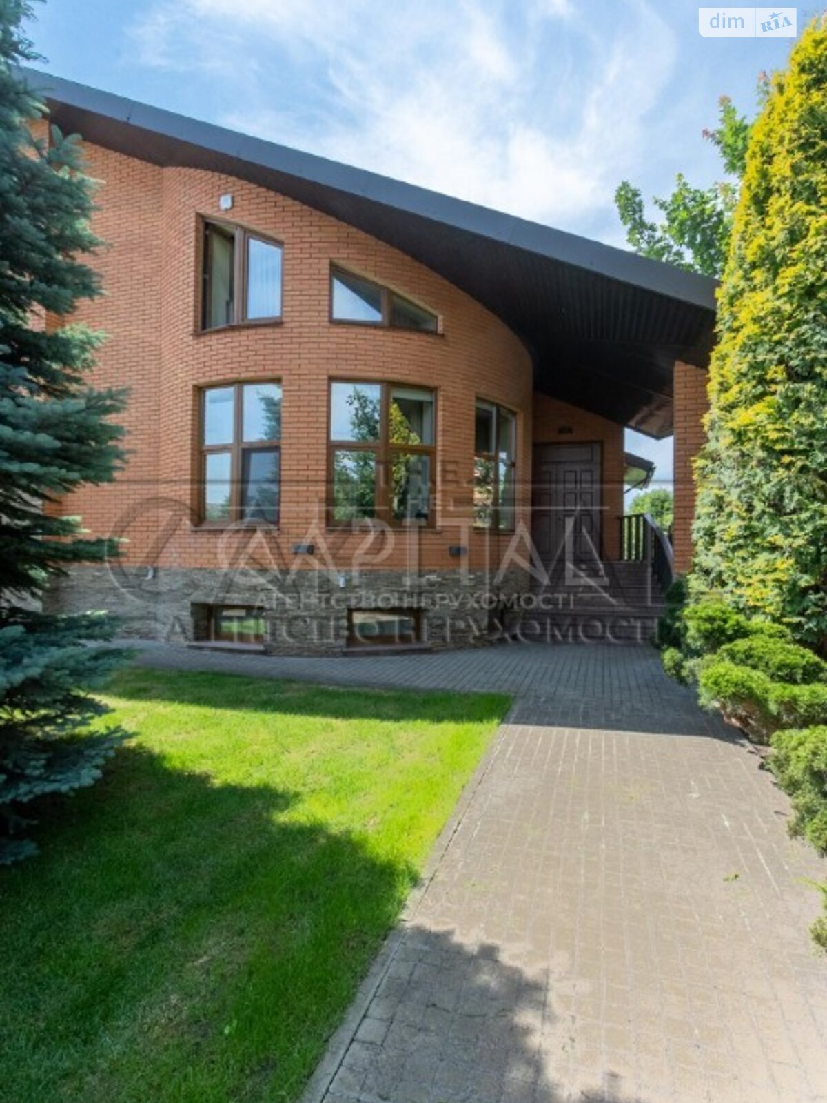 двоповерховий будинок з балконом, 500 кв. м, цегла. Продаж у Гатне фото 1