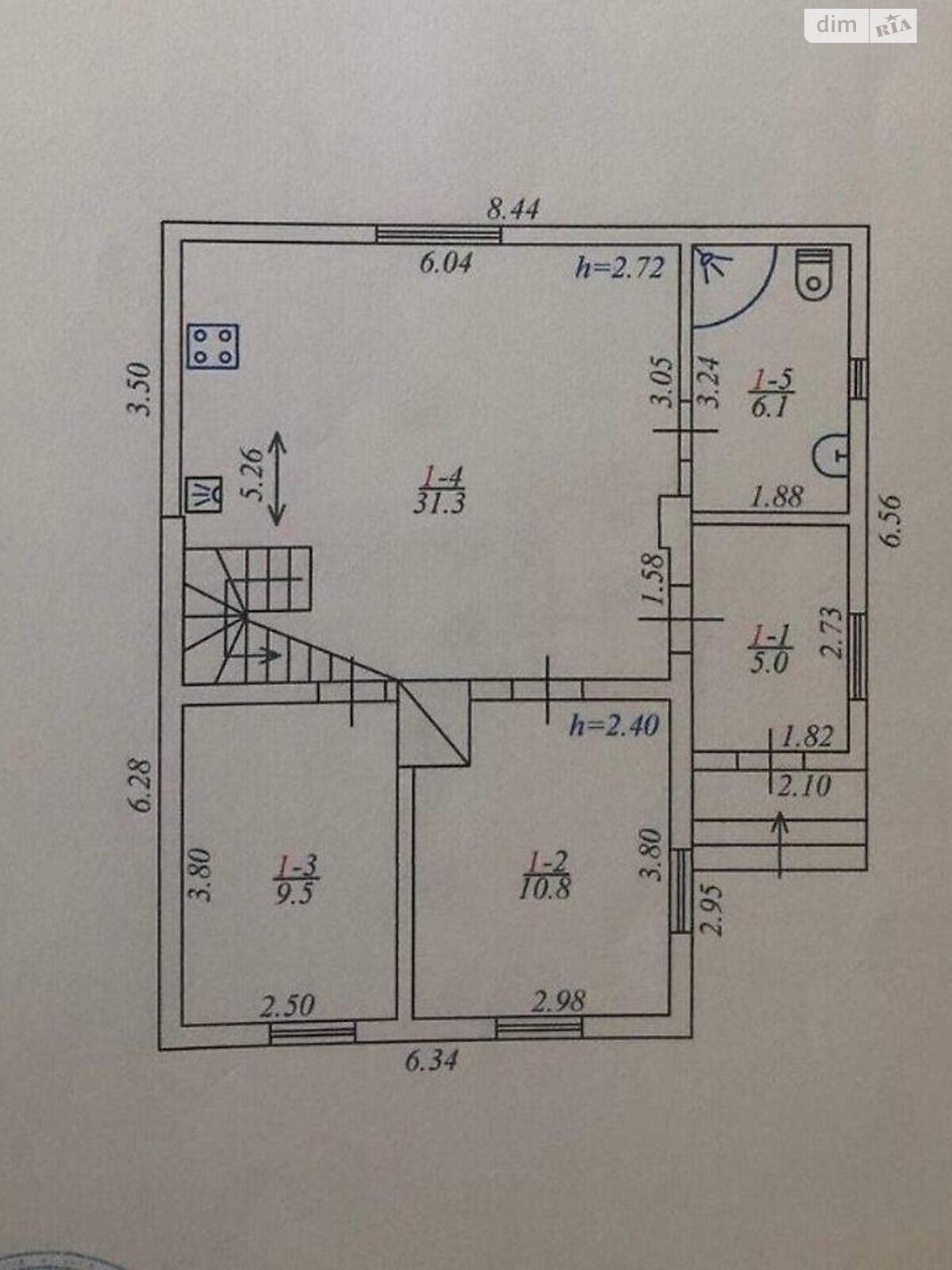 двухэтажный дом, 116 кв. м, пенобетон. Продажа в Гатном фото 1