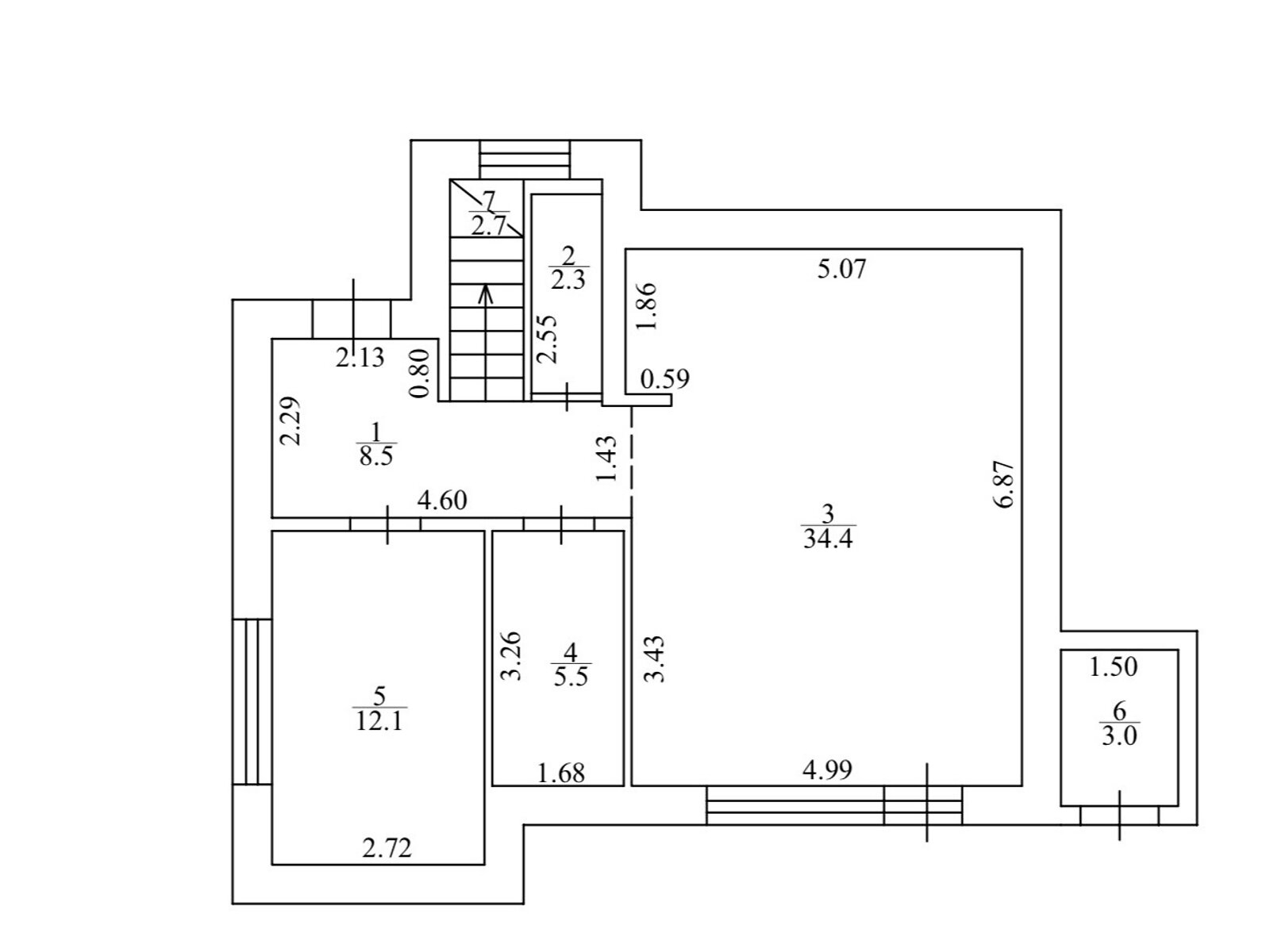 двухэтажный дом, 144.3 кв. м, кирпич. Продажа в Гатном фото 1