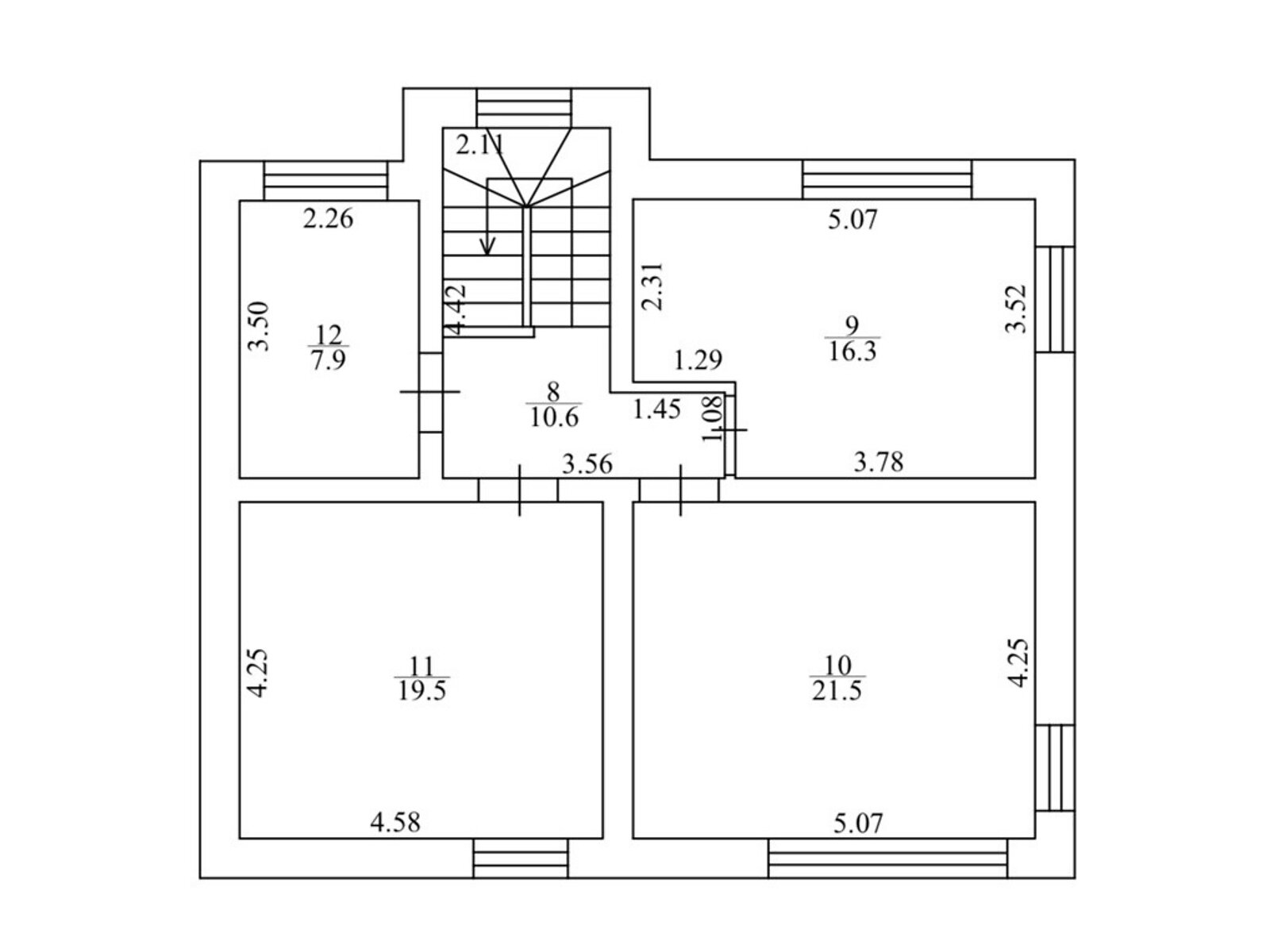 двухэтажный дом, 144.3 кв. м, газобетон. Продажа в Гатном фото 1