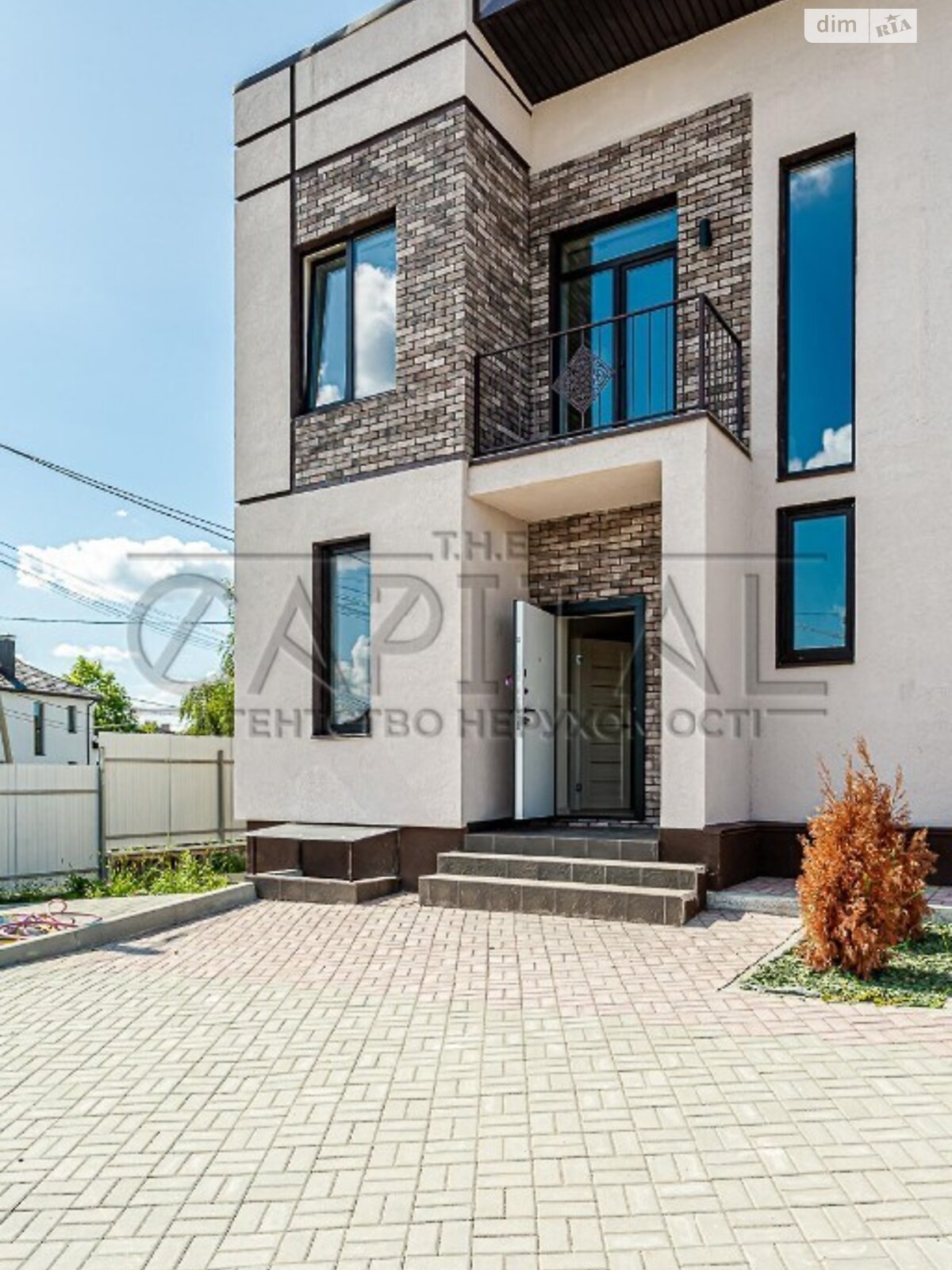 двоповерховий будинок з балконом, 180 кв. м, кирпич. Продаж у Гатне фото 1